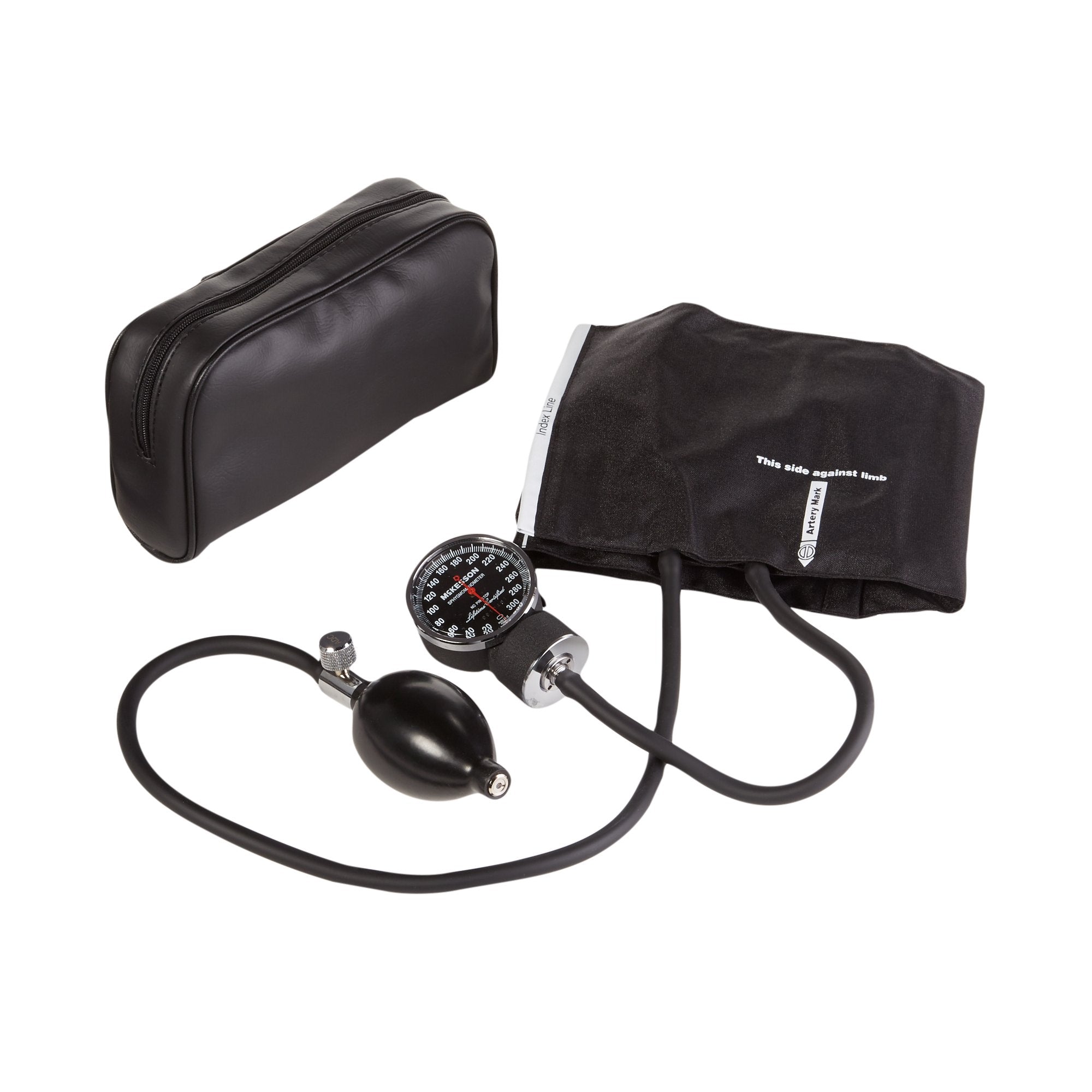 McKesson Brand - Aneroid Sphygmomanometer Unit McKesson LUMEON™ Adult Cuff Nylon Cuff 23 - 40 cm Pocket Aneroid [20/CS] (803186_CS)