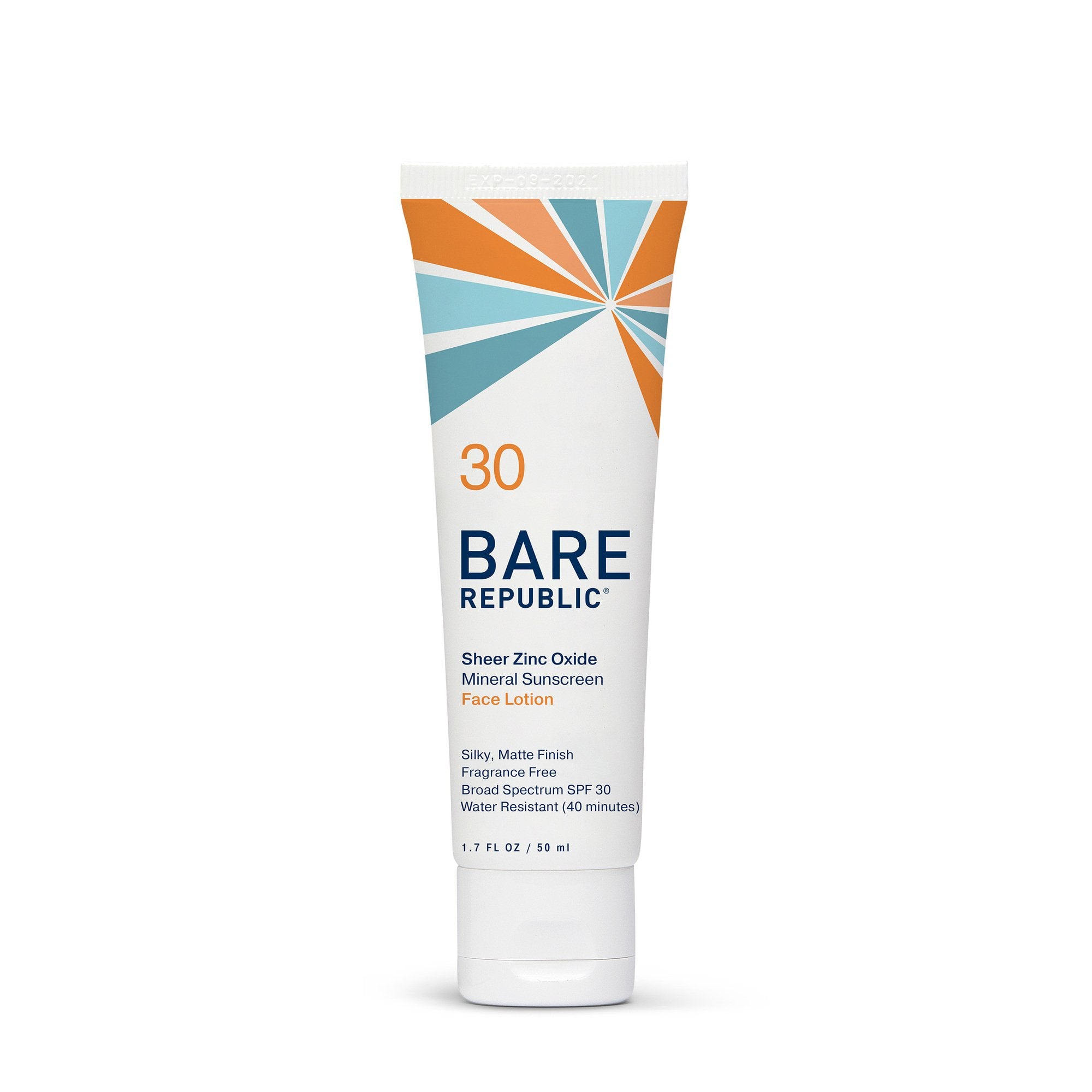 COOLA LLC - Sunscreen BARE Republic® Mineral Untinted Face SPF 30 Lotion 1.7 oz. Tube [12/CS]