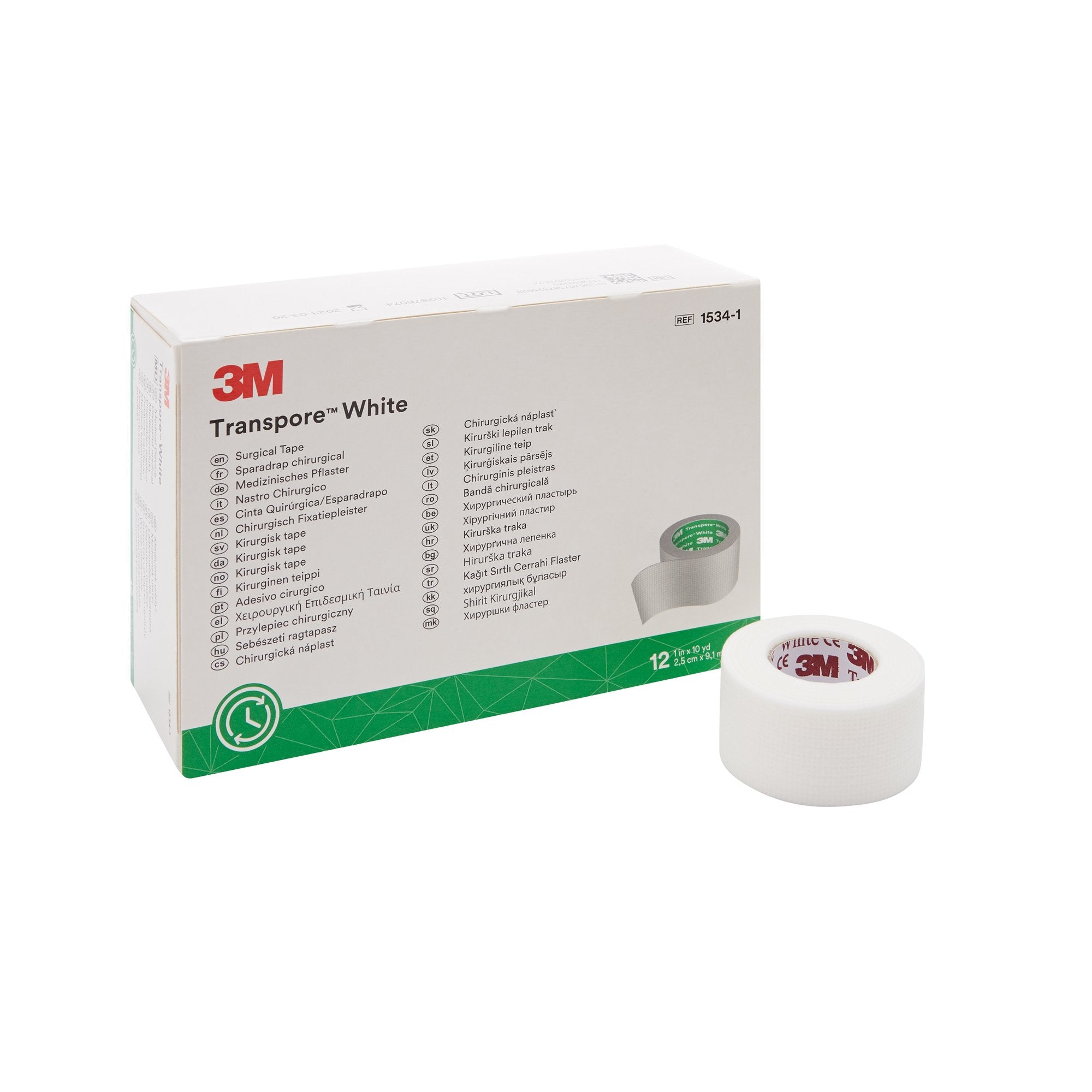 Solventum Corporation - Medical Tape 3M™ Transpore™ White White 1 Inch X 10 Yard Plastic NonSterile [120/CS]