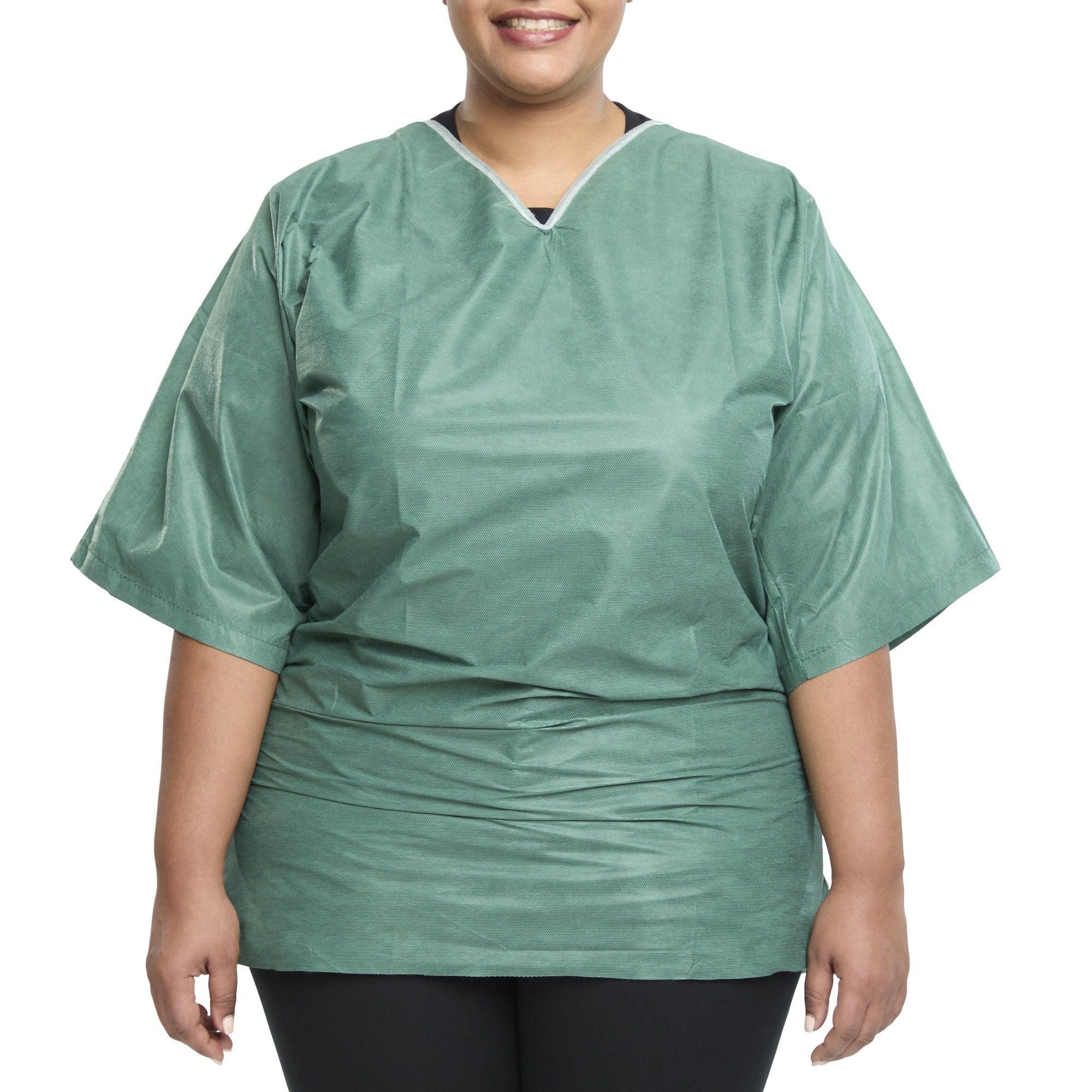 Graham Medical Products - Scrub Shirt 2X-Large Green Without Pockets Short Sleeve Unisex [30/CS]