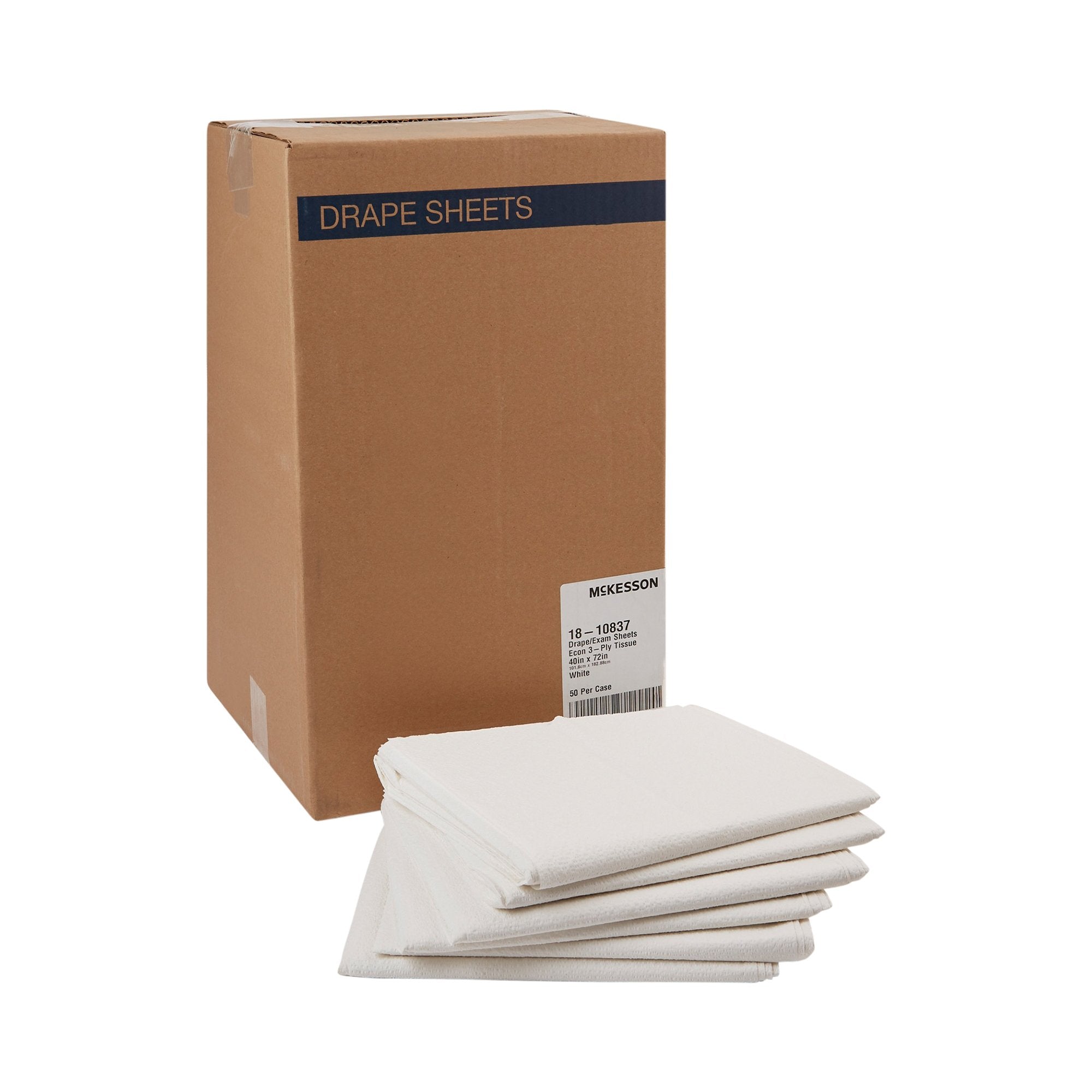 McKesson Brand - General Purpose Drape McKesson Physical Exam Drape 40 W X 72 L Inch NonSterile [50/CS] (216348_CS)