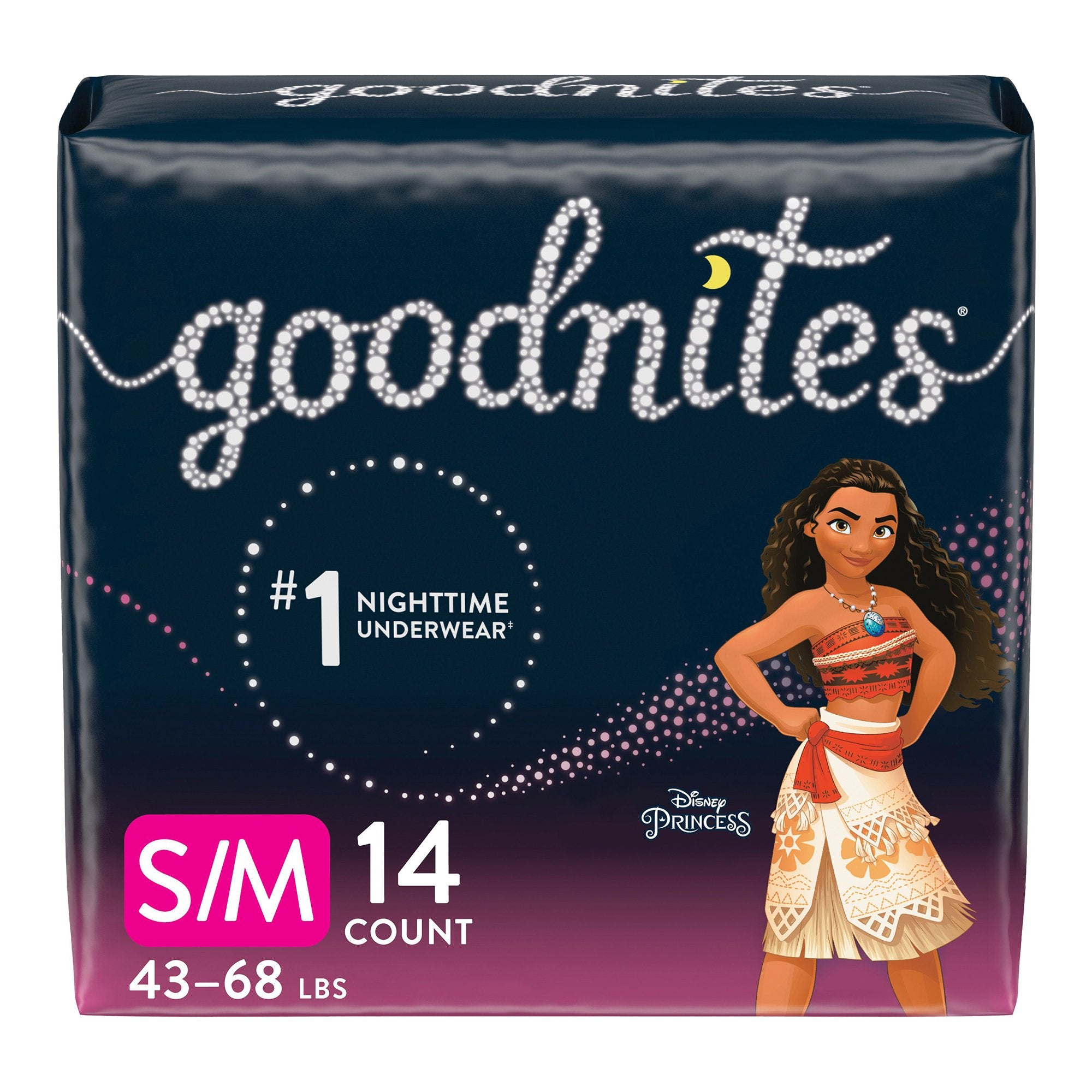 Kimberly Clark - Female Youth Absorbent Underwear GoodNites® Pull On with Tear Away Seams Small / Medium Disposable Heavy Absorbency [56/CS]