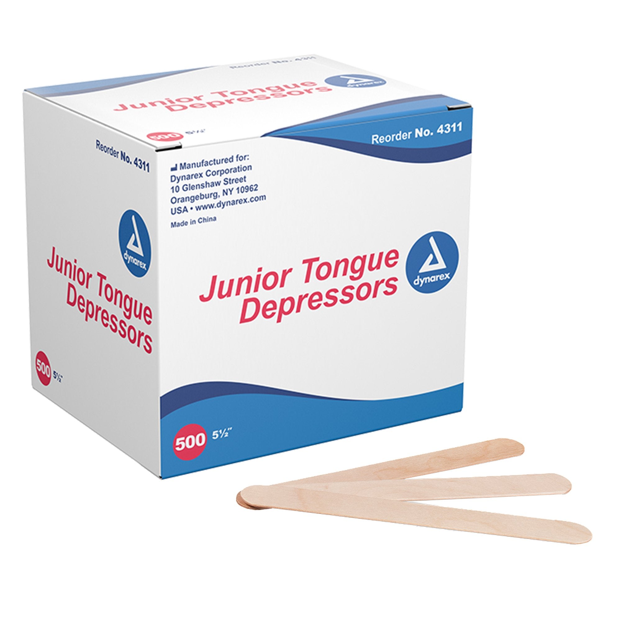 Dynarex - Tongue Depressor dynarex® 5-1/2 Inch Length Wood Junior [5000/CS]