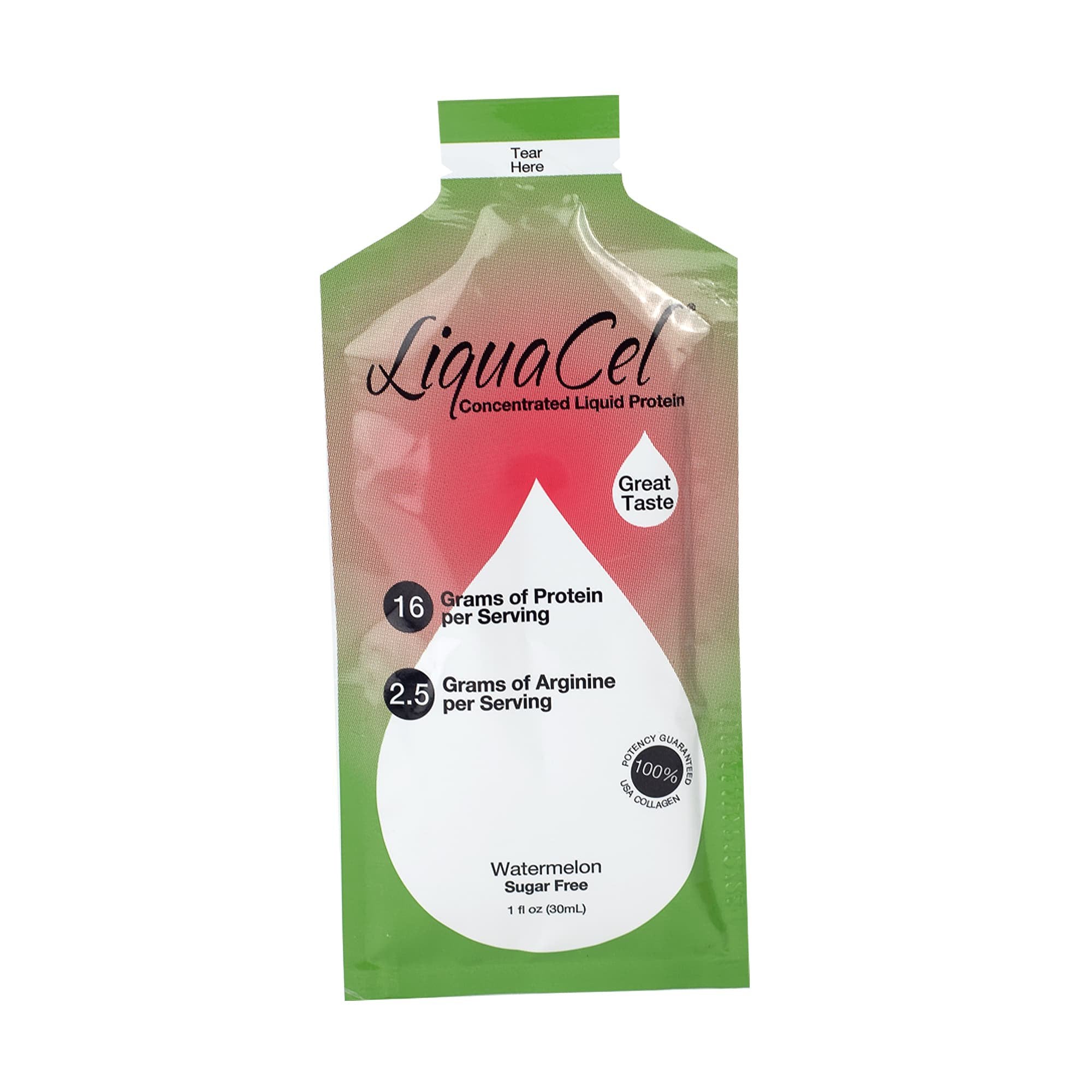 Global Health Products - Oral Supplement LiquaCel® Watermelon Flavor Liquid 1 oz. Individual Packet [100/CS]