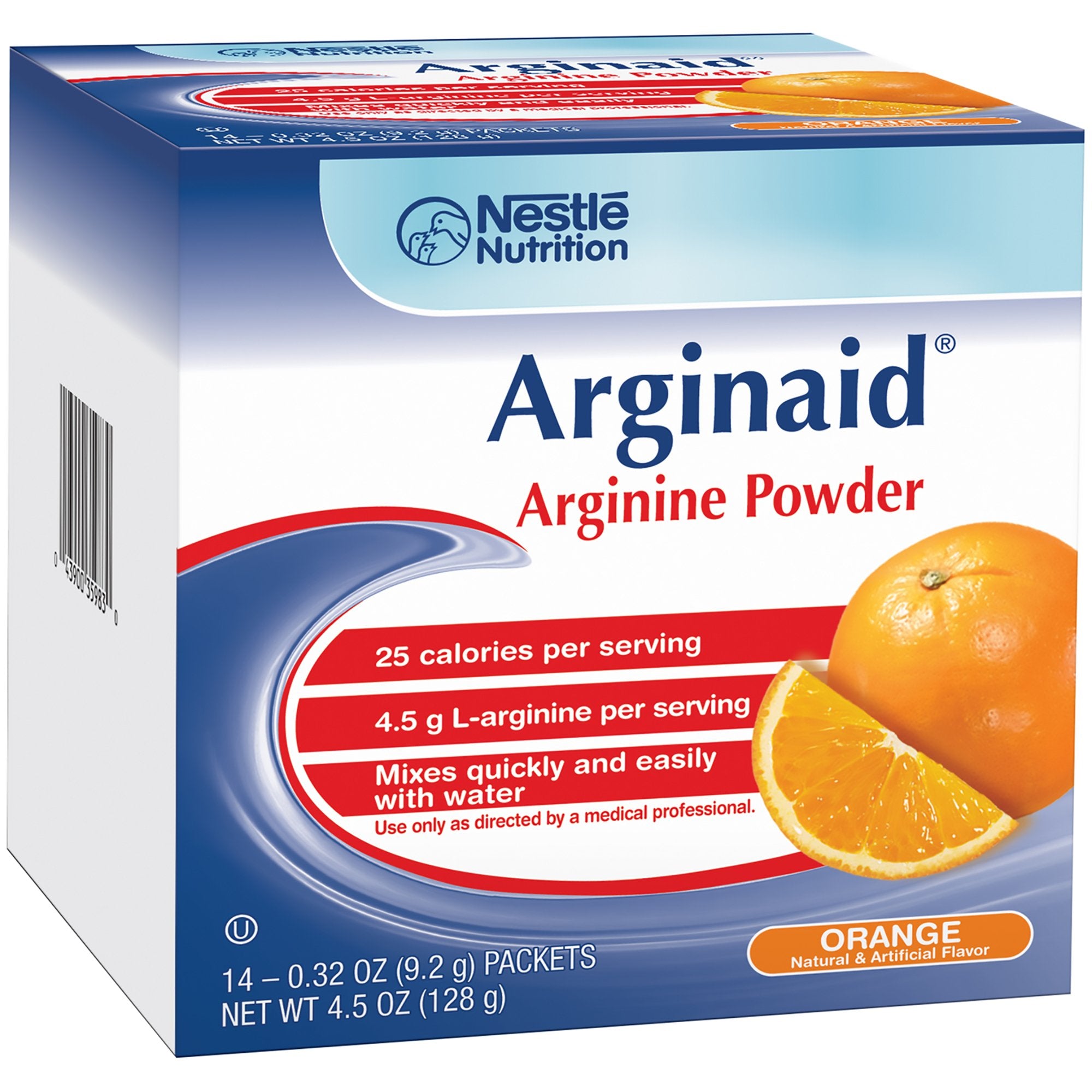 Nestle Healthcare Nutrition - Oral Supplement Arginaid® Orange Flavor Powder 0.32 oz. Individual Packet [56/CS]