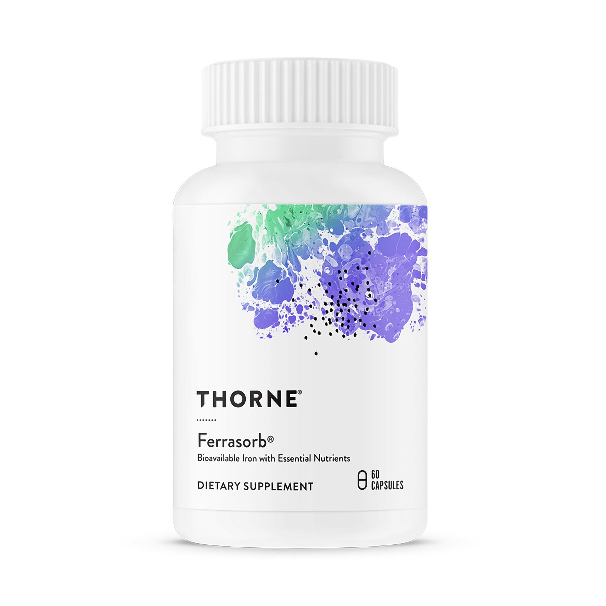 Thorne Research Inc - Dietary Supplement THORNE® Ferrasorb Various Strengths Capsule 60 per Bottle [12/CS]