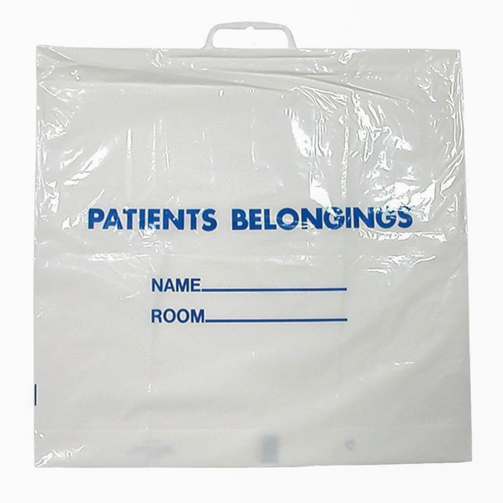 Donovan Industries - Patient Belongings Bag DawnMist 18-1/2 X 20 Inch Polyethylene Snap Closure White [250/CS]