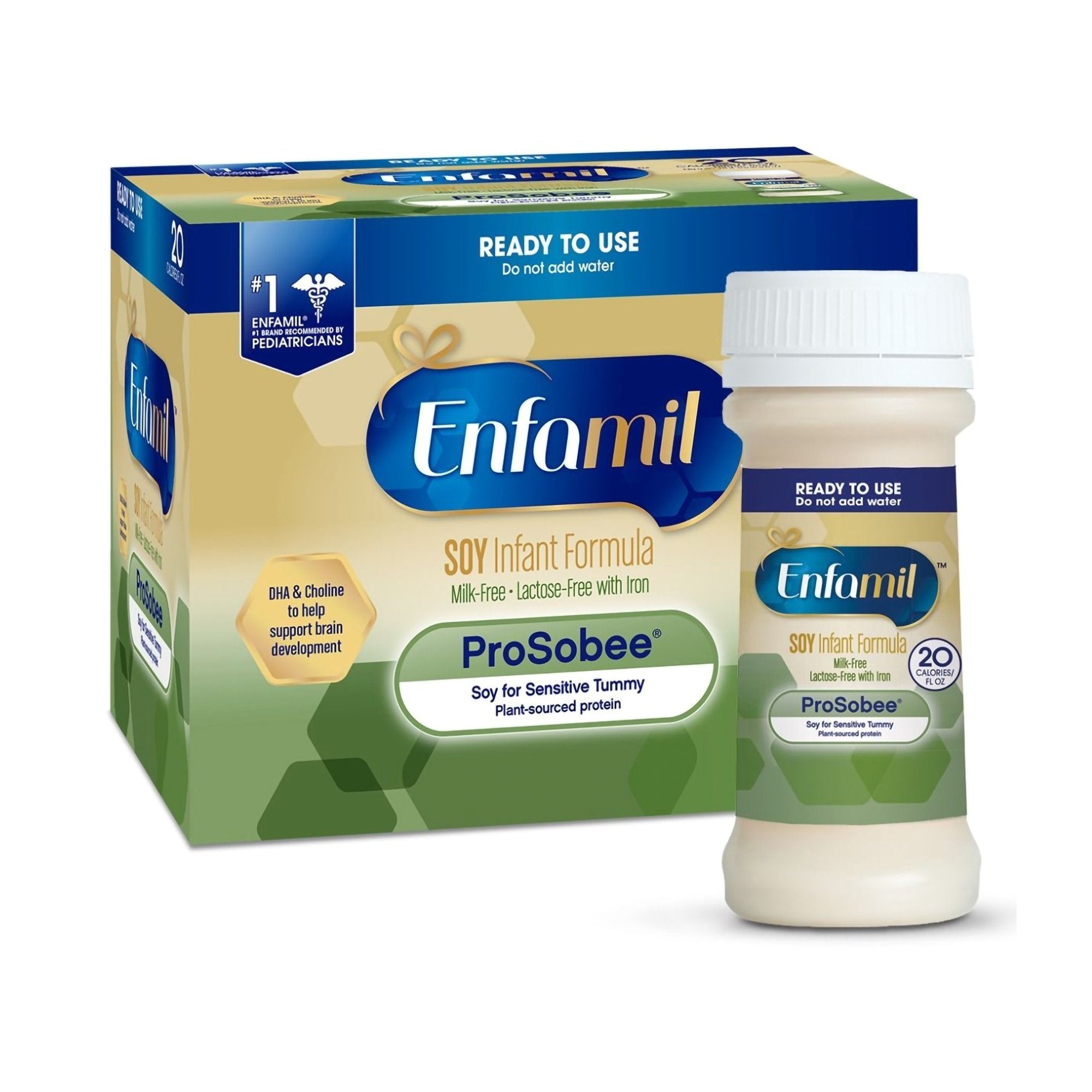 Mead Johnson - Infant Formula Enfamil® ProSobee® Unflavored 2 oz. Nursette Bottle Liquid Soy Lactose Intolerance [48/CS]