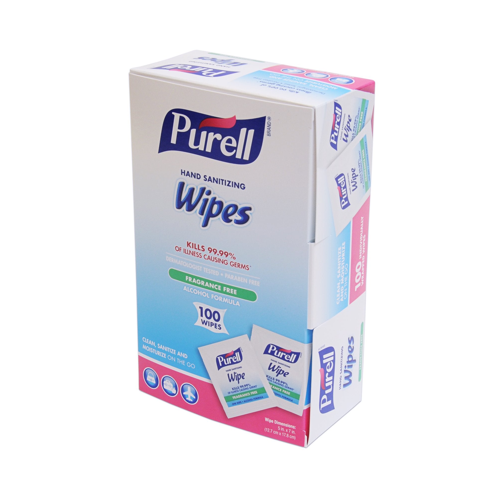 GOJO - Hand Sanitizing Wipe Purell® 100 Count Ethyl Alcohol Wipe Individual Packet [10/CS]