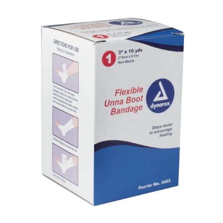 Dynarex - Unna Boot Dynarex® Zinc Oxide 3 Inch X 10 Yard [12/CS]