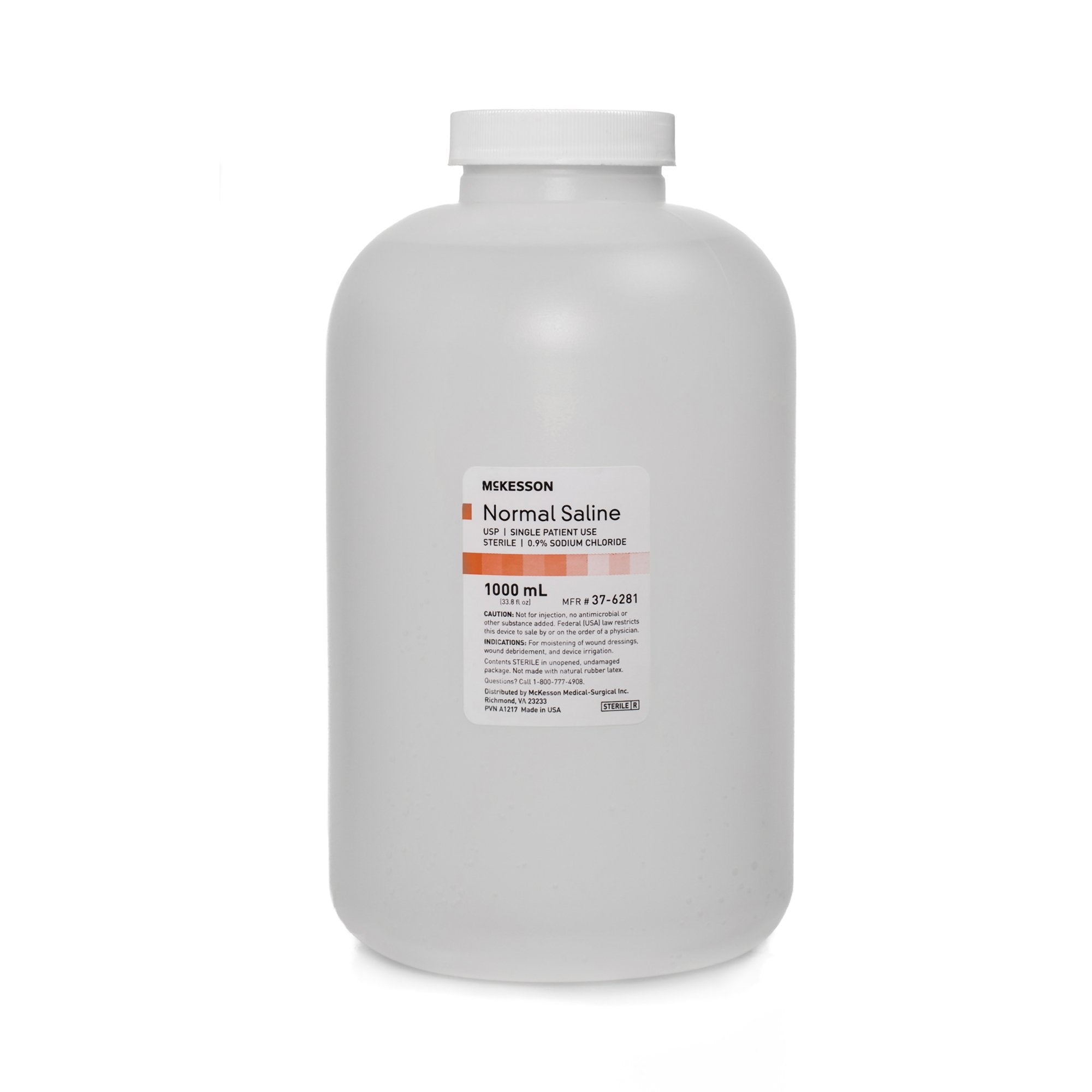 McKesson Brand - Irrigation Solution - OTC McKesson 0.9% Sodium Chloride Not for Injection Bottle 1,000 mL [6/CS]