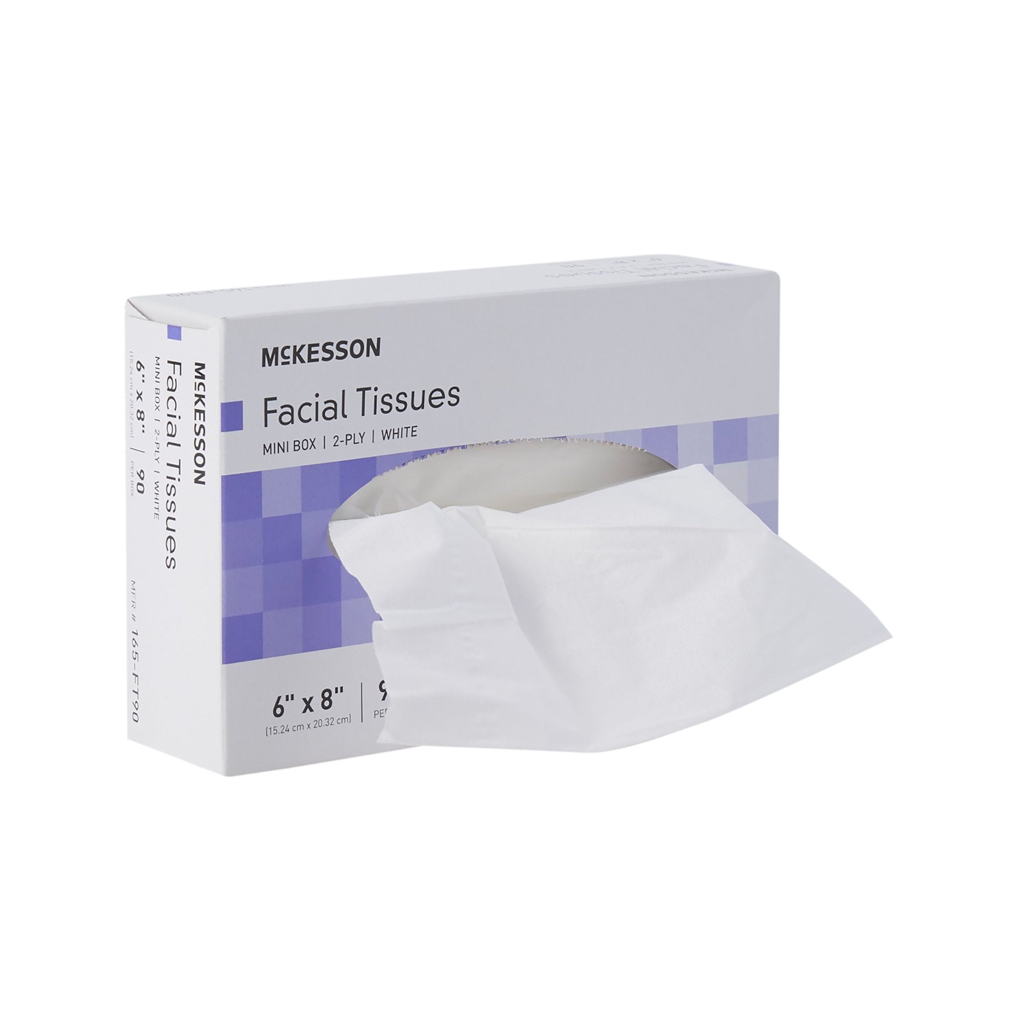 McKesson Brand - McKesson Facial Tissue White 6 X 8 Inch 90 Count [6480/CS]