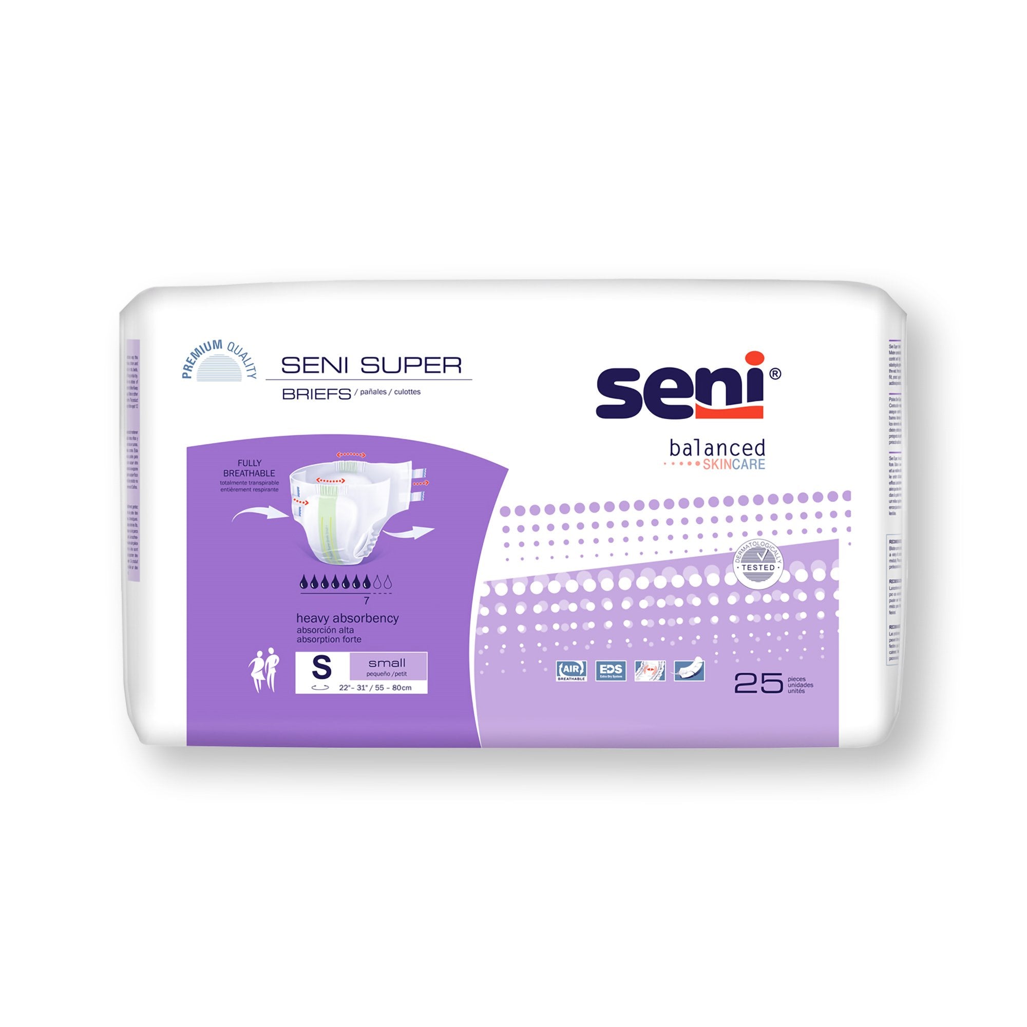 TZMO USA Inc - Unisex Adult Incontinence Brief Seni® Super Small Disposable Heavy Absorbency [75/CS]