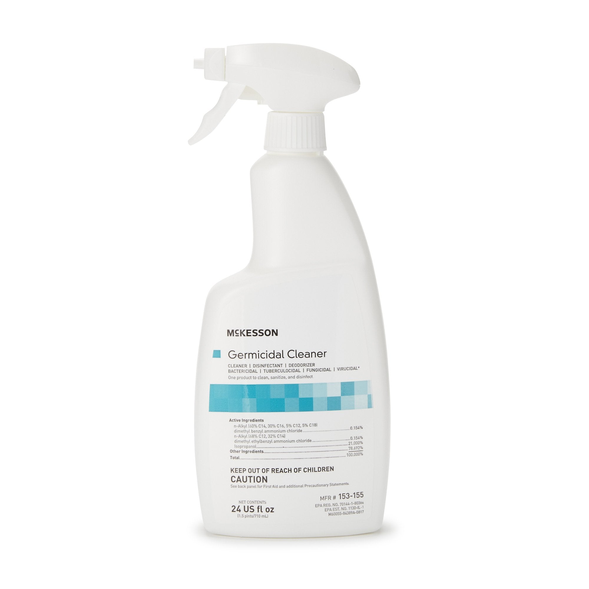 McKesson Brand - McKesson Surface Disinfectant Cleaner Alcohol Based Pump Spray Liquid 24 oz. Bottle Alcohol Scent NonSterile [6/CS]