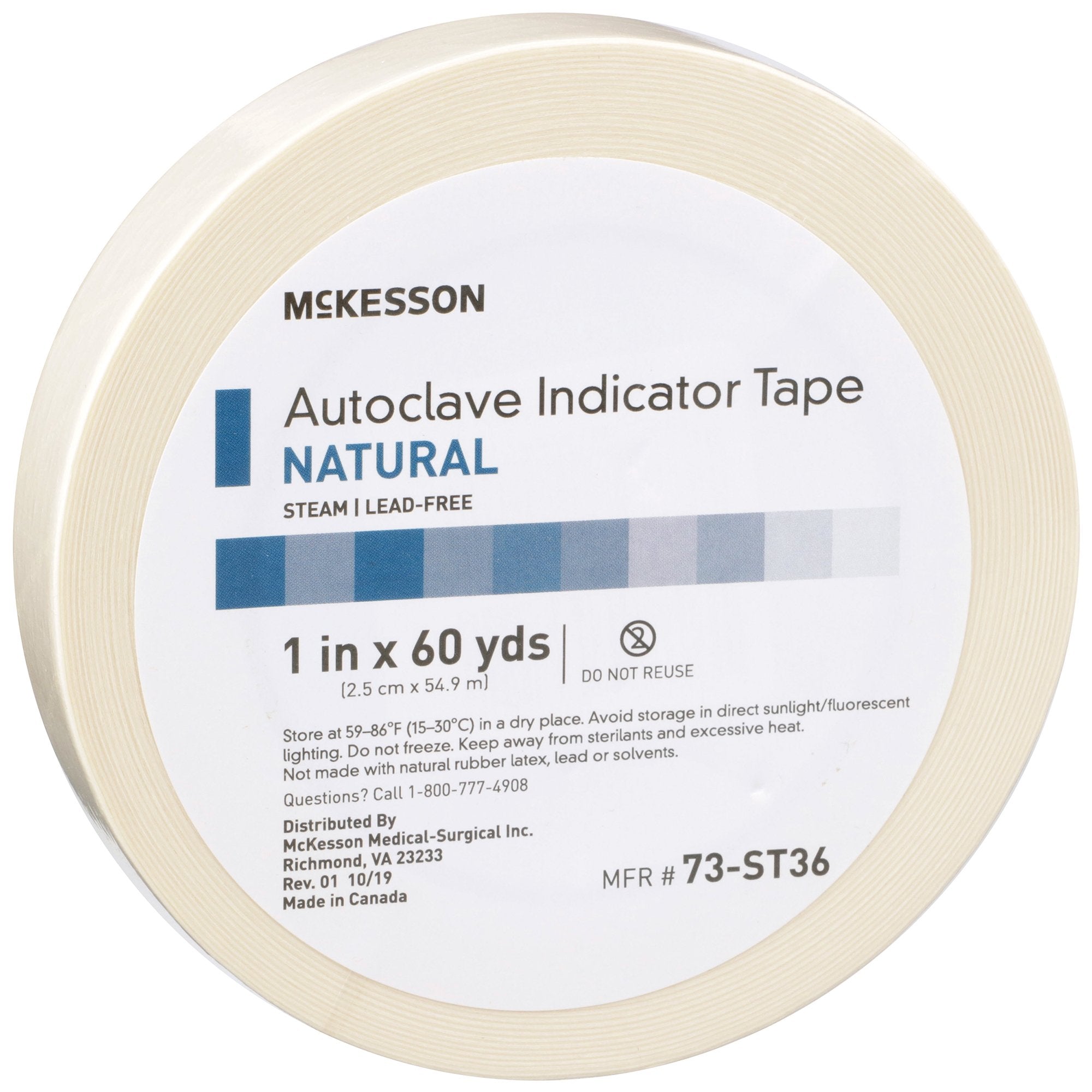 McKesson Brand - Steam Indicator Tape McKesson 1 Inch X 60 Yard Steam [18/CS] (524900_CS)