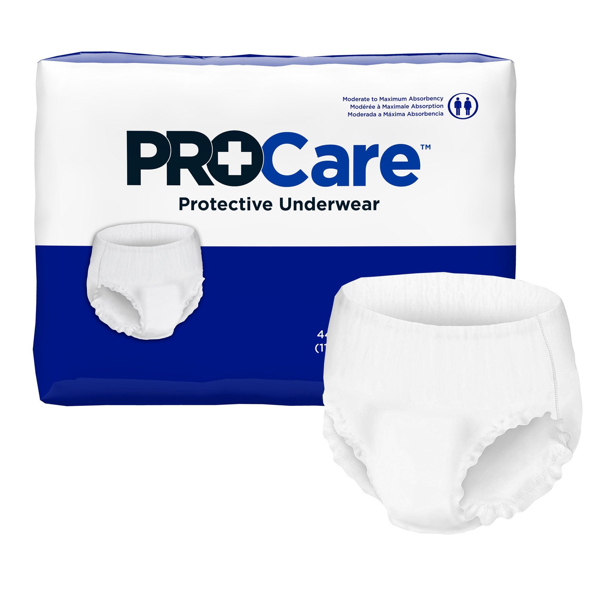 First Quality - Unisex Adult Absorbent Underwear ProCare™ Pull On with Tear Away Seams Large Disposable Moderate Absorbency [72/CS]