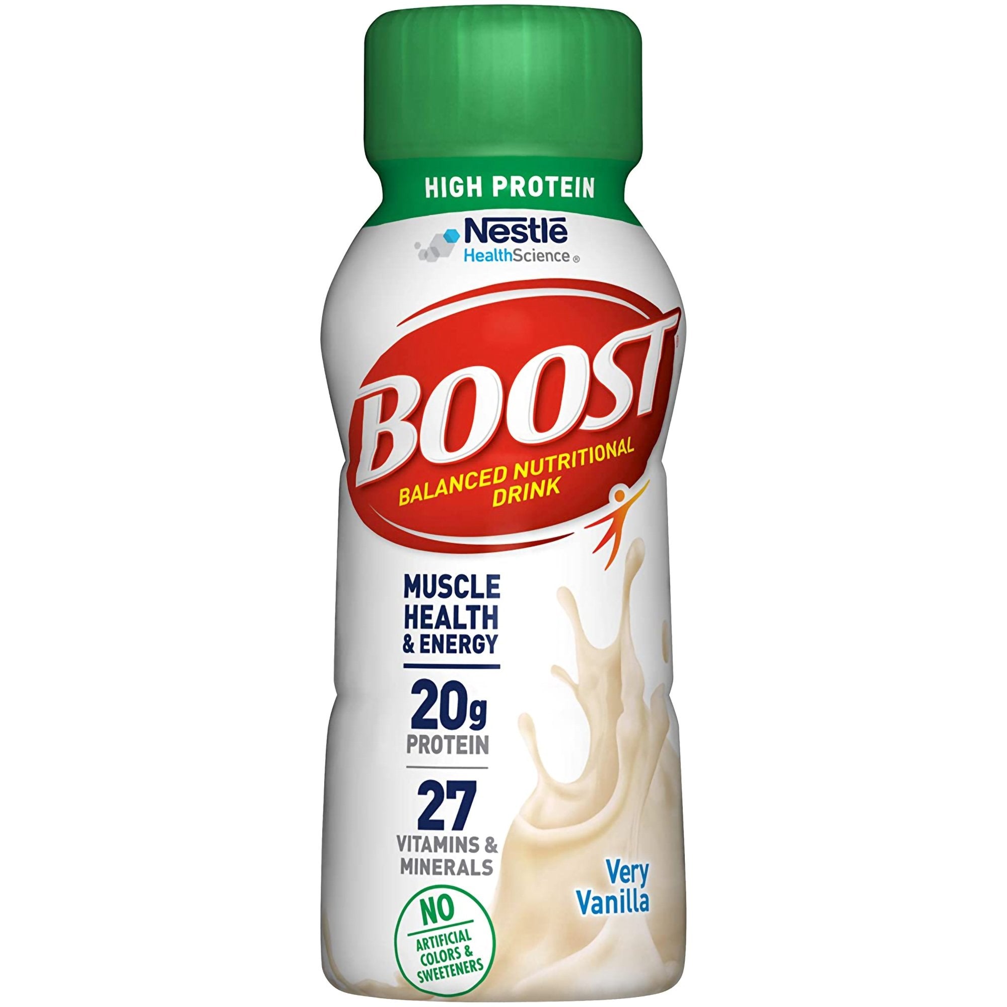 Nestle Clinical Nutritional - Oral Supplement Boost® High Protein Very Vanilla Flavor Liquid 8 oz. Bottle [24/CS] (1199430_CS)