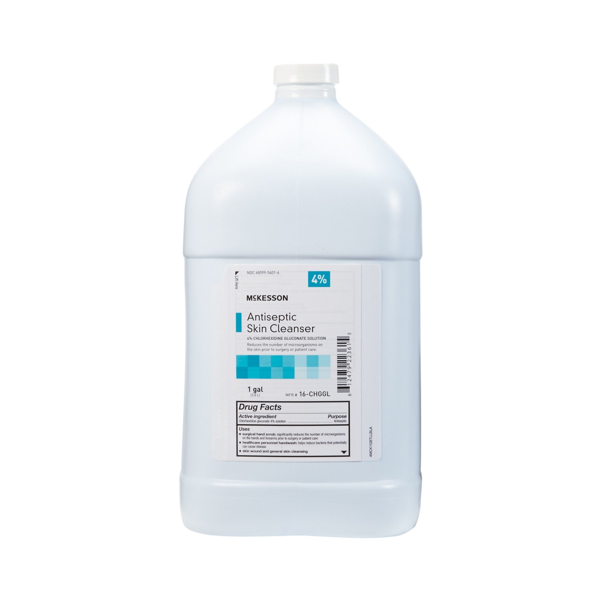 McKesson Brand - Antiseptic Skin Cleanser McKesson 1 gal. Jug 4% Strength CHG (Chlorhexidine Gluconate) / Isopropyl Alcohol NonSterile [4/CS]