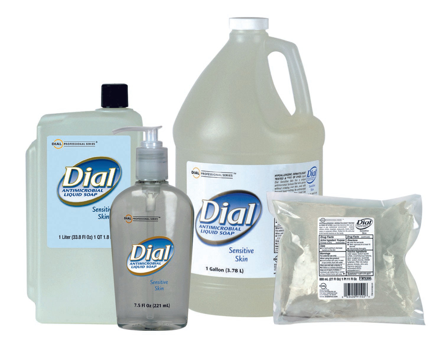 Lagasse - Antimicrobial Soap Dial® Professional for Sensitive Skin Liquid 7.5 oz. Pump Bottle Floral Scent [12/CS]