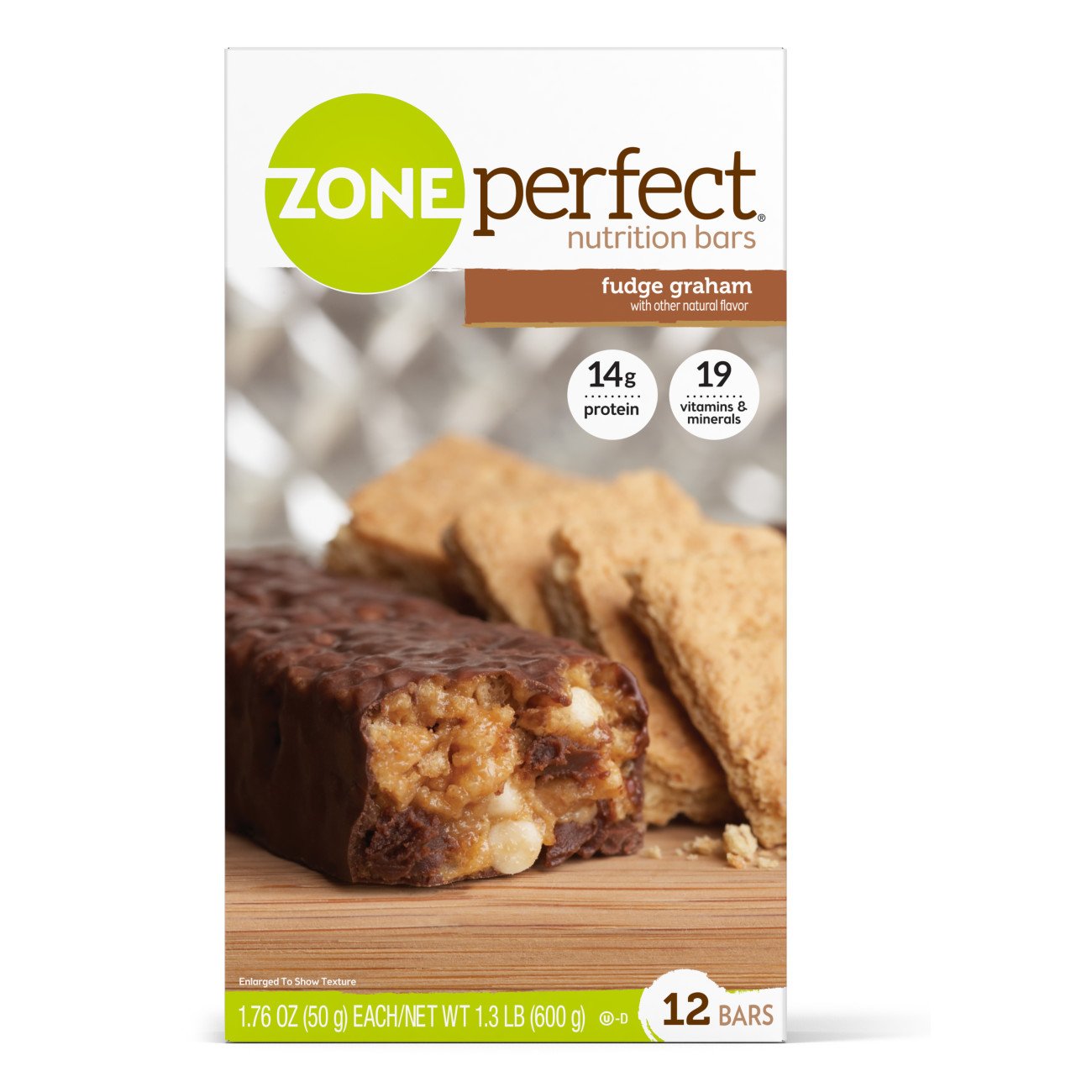 Abbott Nutrition - Nutrition Bar ZonePerfect® Fudge Graham Flavor Bar 1.76 oz. Individual Packet [36/CS]