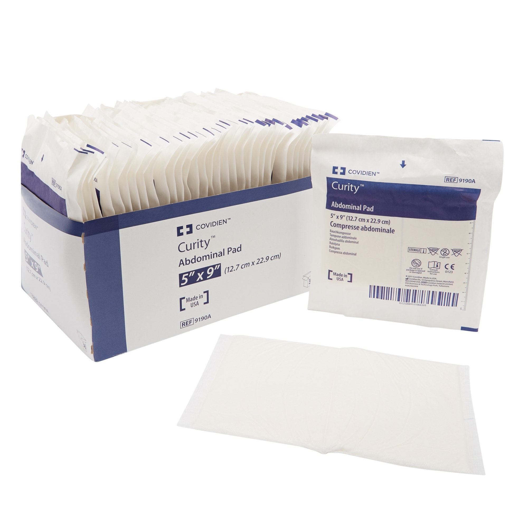 Cardinal - Abdominal Pad Curity™ 5 X 9 Inch Sterile 1 per Pack [432/CS]