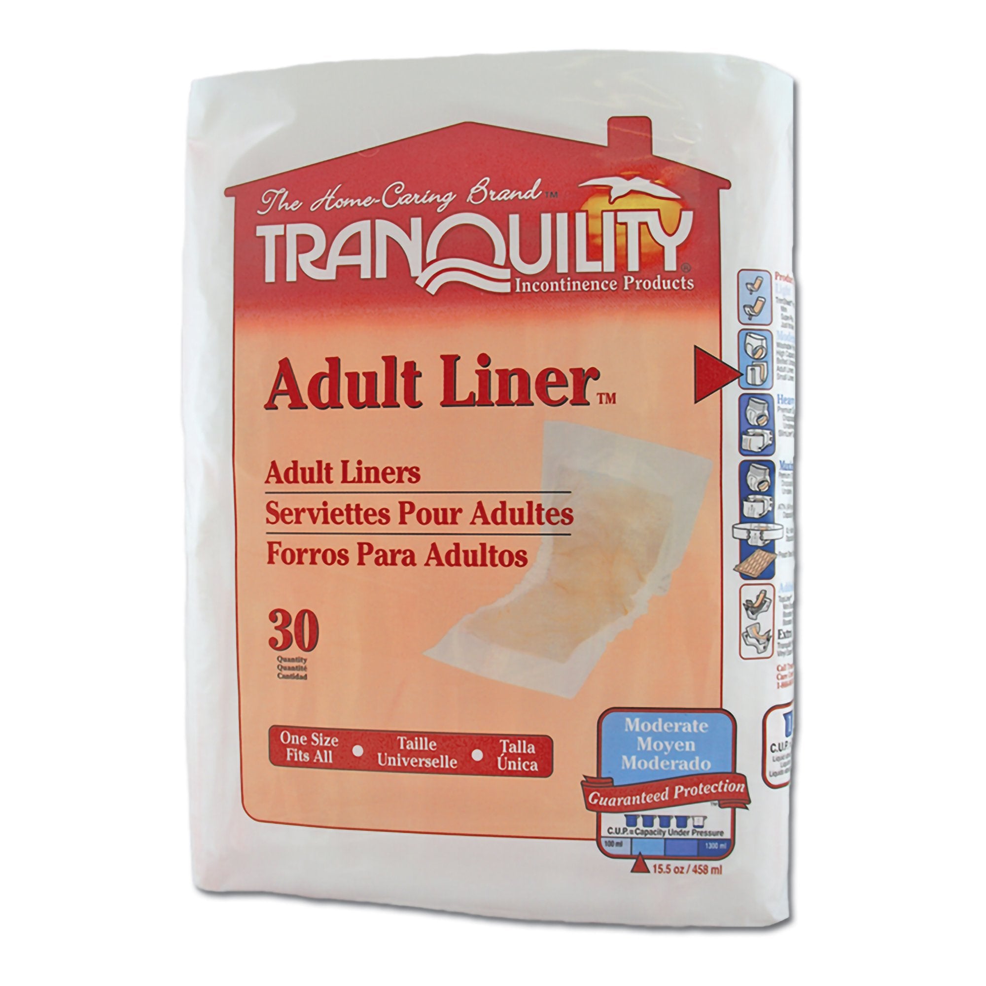 Principle Business Enterprises - Bladder Control Pad Tranquility® 9 X 24 Inch Heavy Absorbency Super Absorbent Core One Size Fits Most [120/CS]