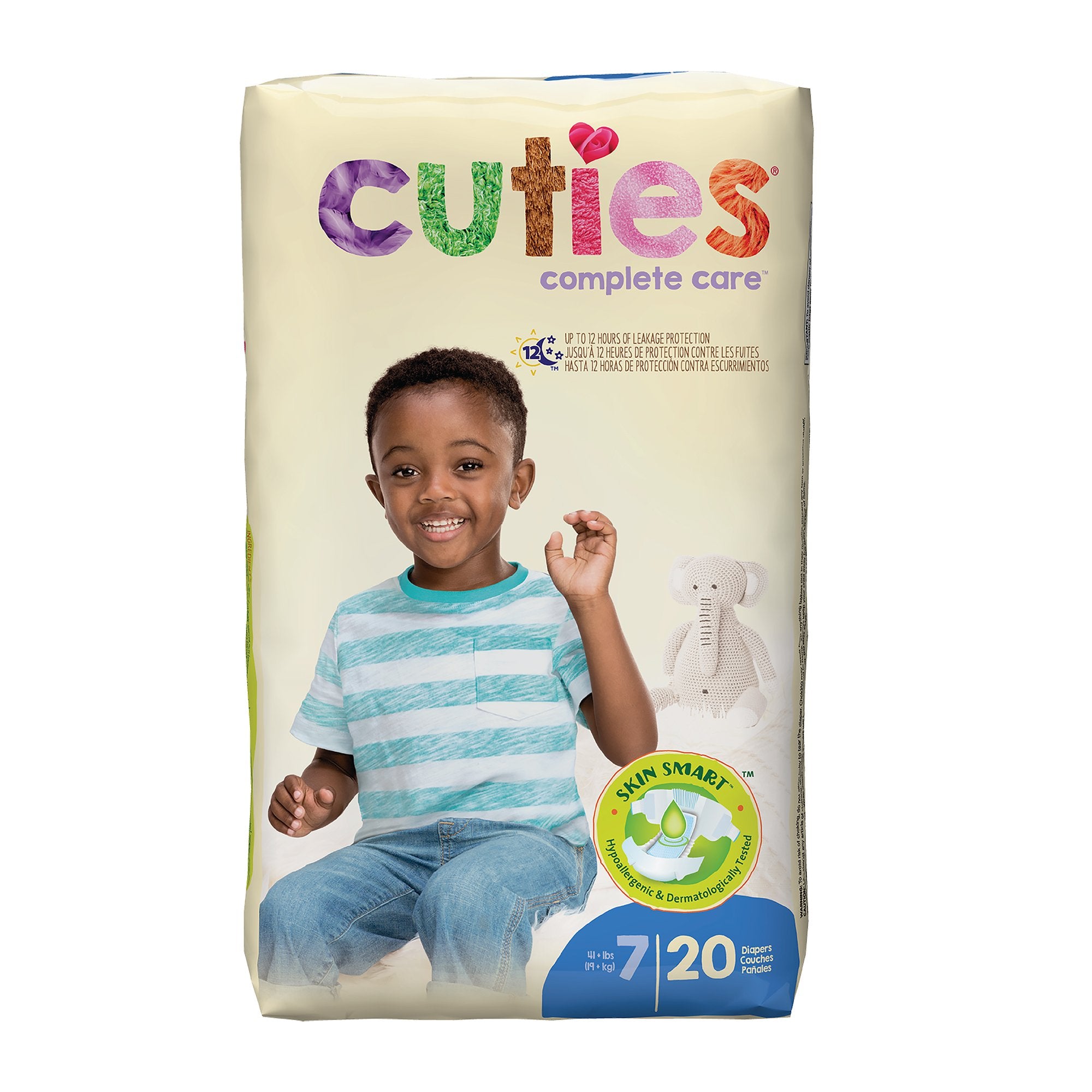 First Quality - Unisex Baby Diaper Cuties® Complete Care Size 7 Disposable Heavy Absorbency [80/CS]