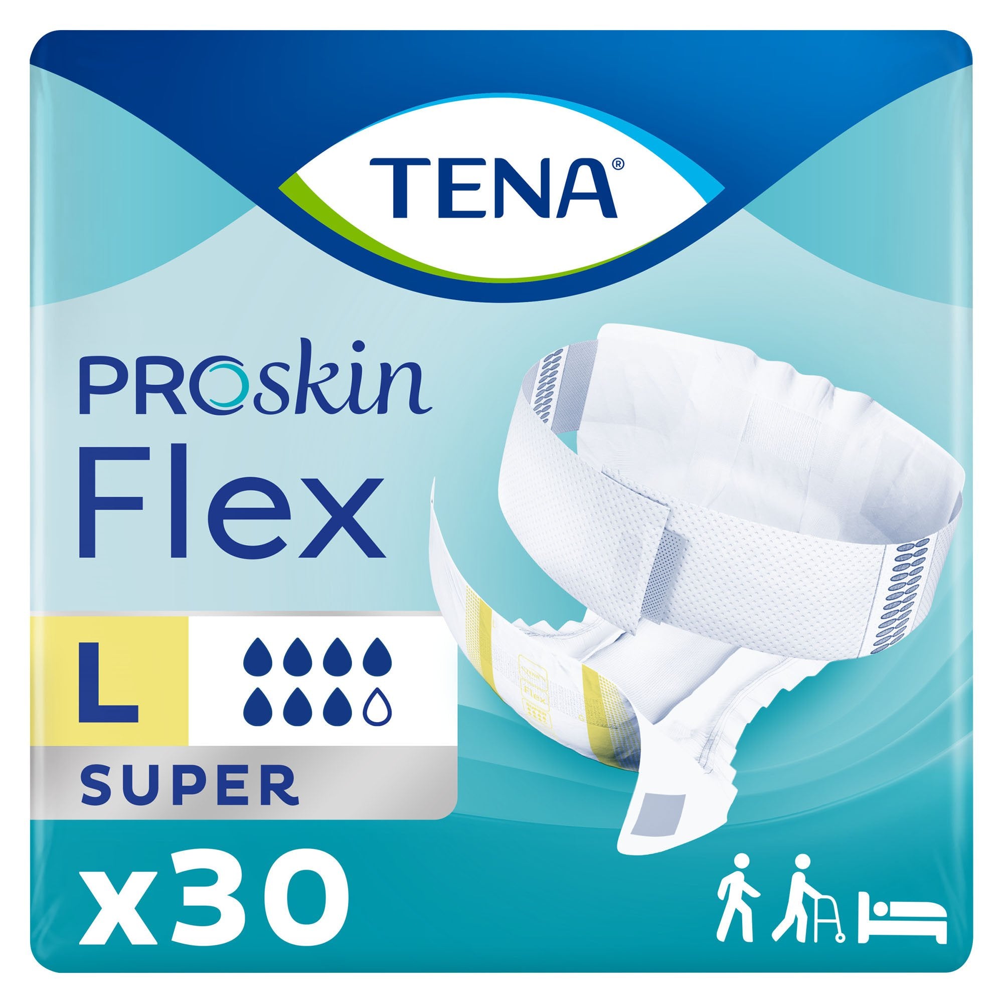 Essity HMS North America Inc - Unisex Adult Incontinence Belted Undergarment TENA® ProSkin™ Flex Super Size 16 Disposable Heavy Absorbency [3/CS]