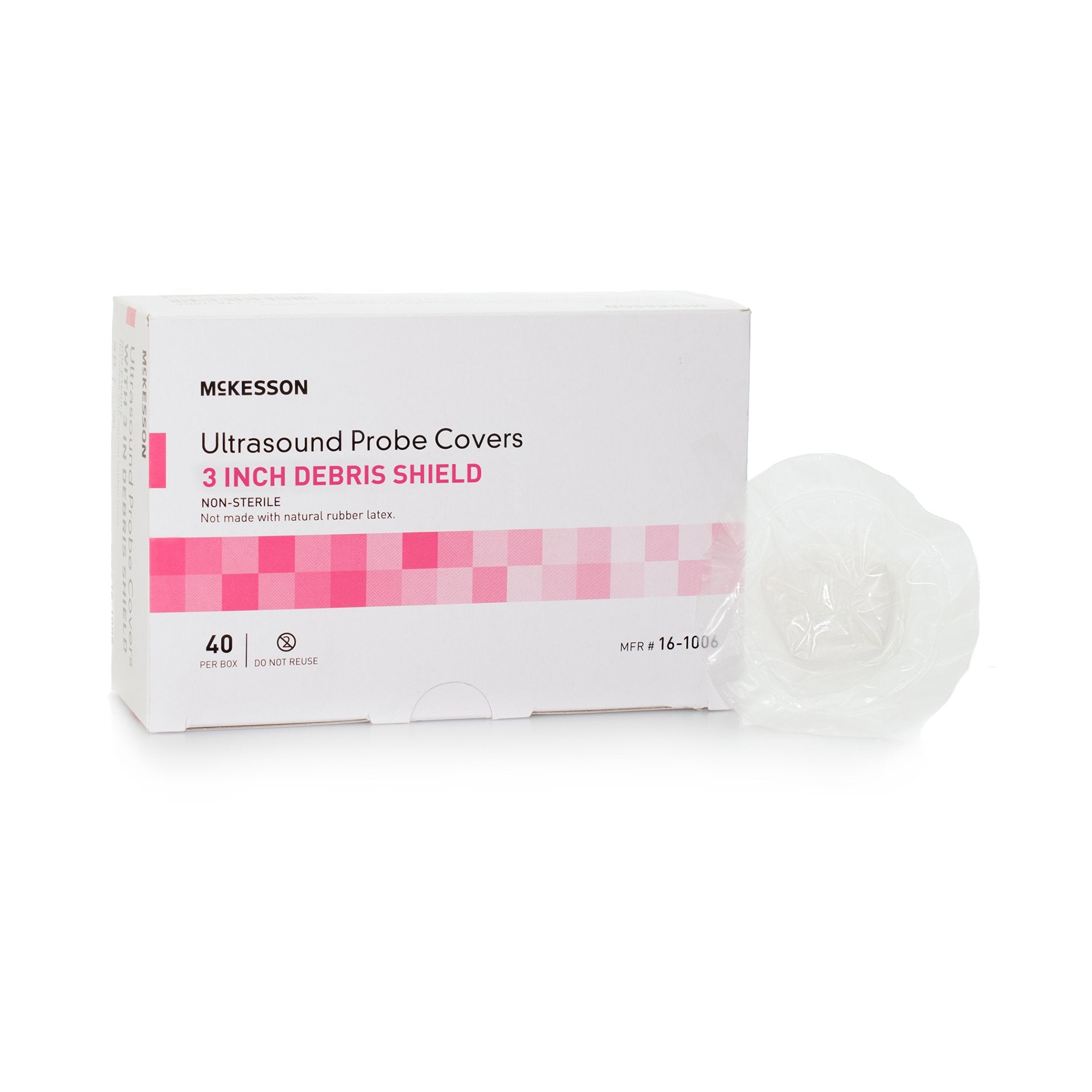 McKesson Brand - Ultrasound Probe Cover with Debris Shield McKesson 1 X 8 Inch Non Latex NonSterile Rolled [800/CS]