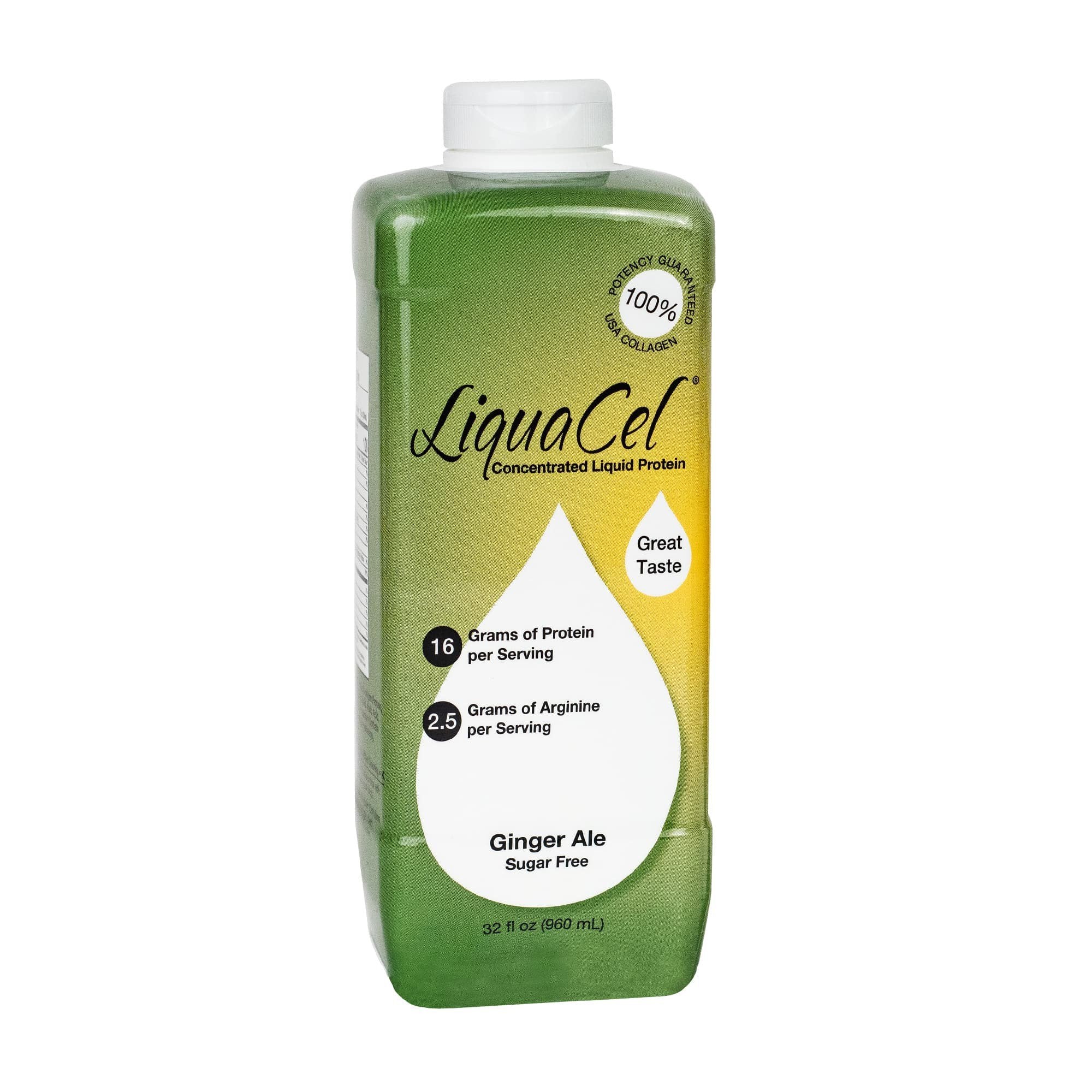 Global Health Products - Oral Supplement LiquaCel® Ginger Ale Flavor Liquid 32 oz. Bottle [6/CS]