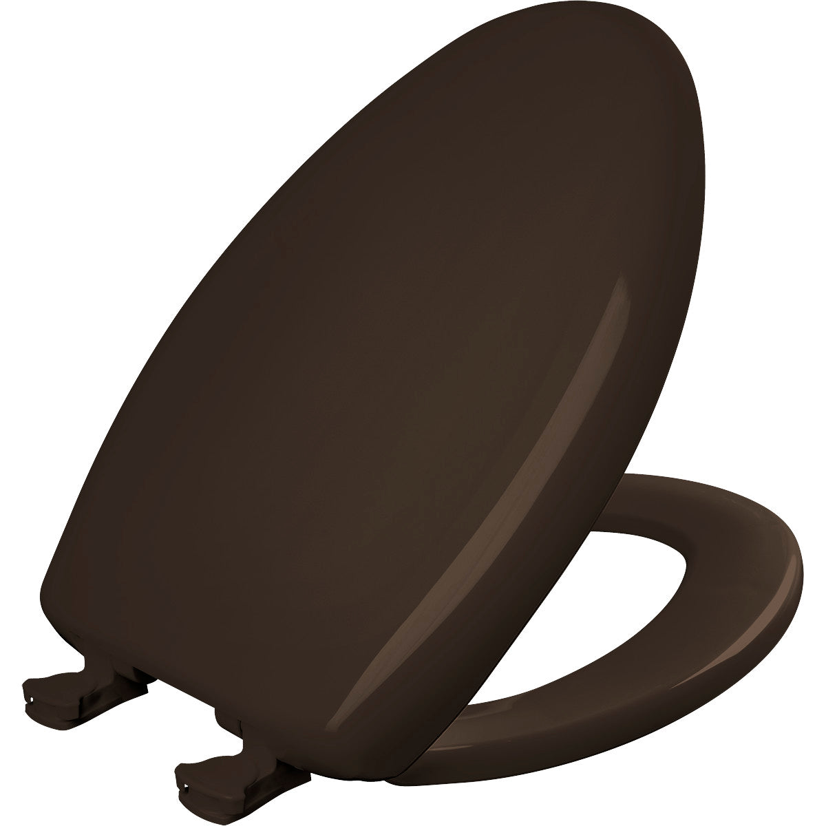 Bemis Elongated Plastic Toilet Seat in Espresso Brown with STA-TITE® Seat Fastening System, Easy•Clean® and  Whisper•Close® Hinge