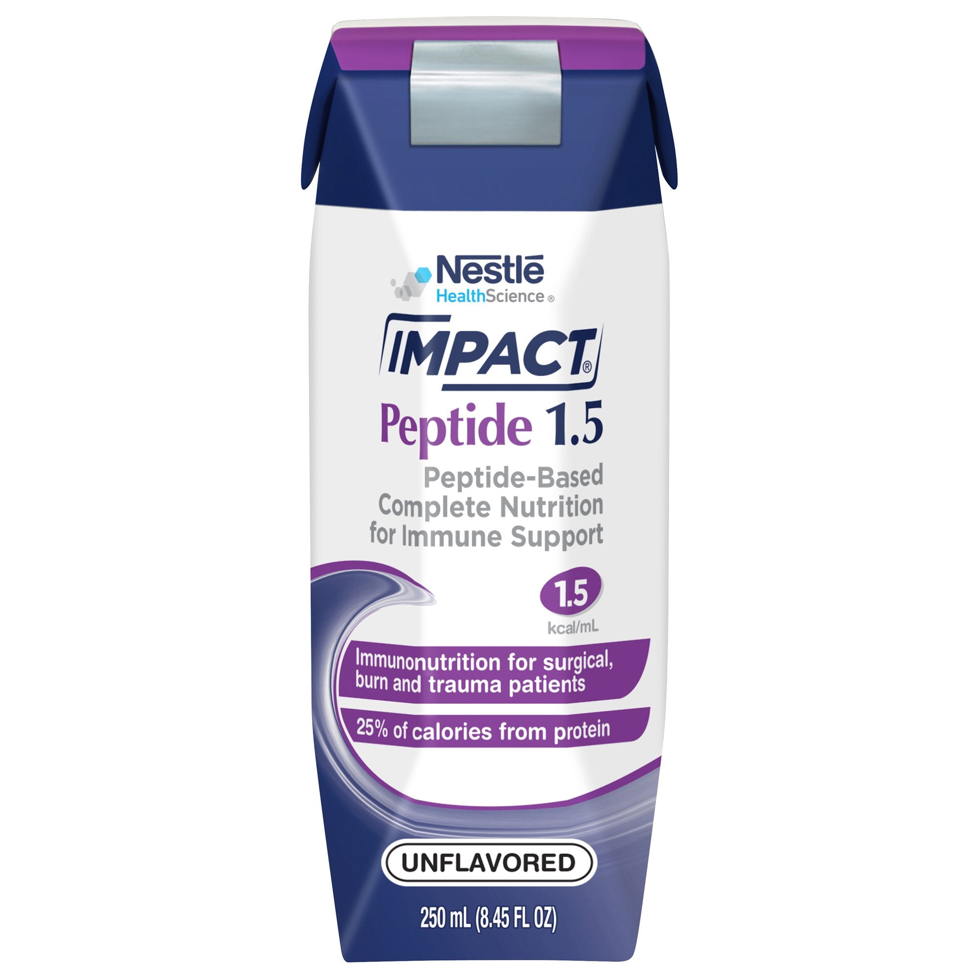 Nestle Healthcare Nutrition - Tube Feeding Formula Impact® Peptide 1.5 Unflavored Liquid 250 mL Carton [24/CS]