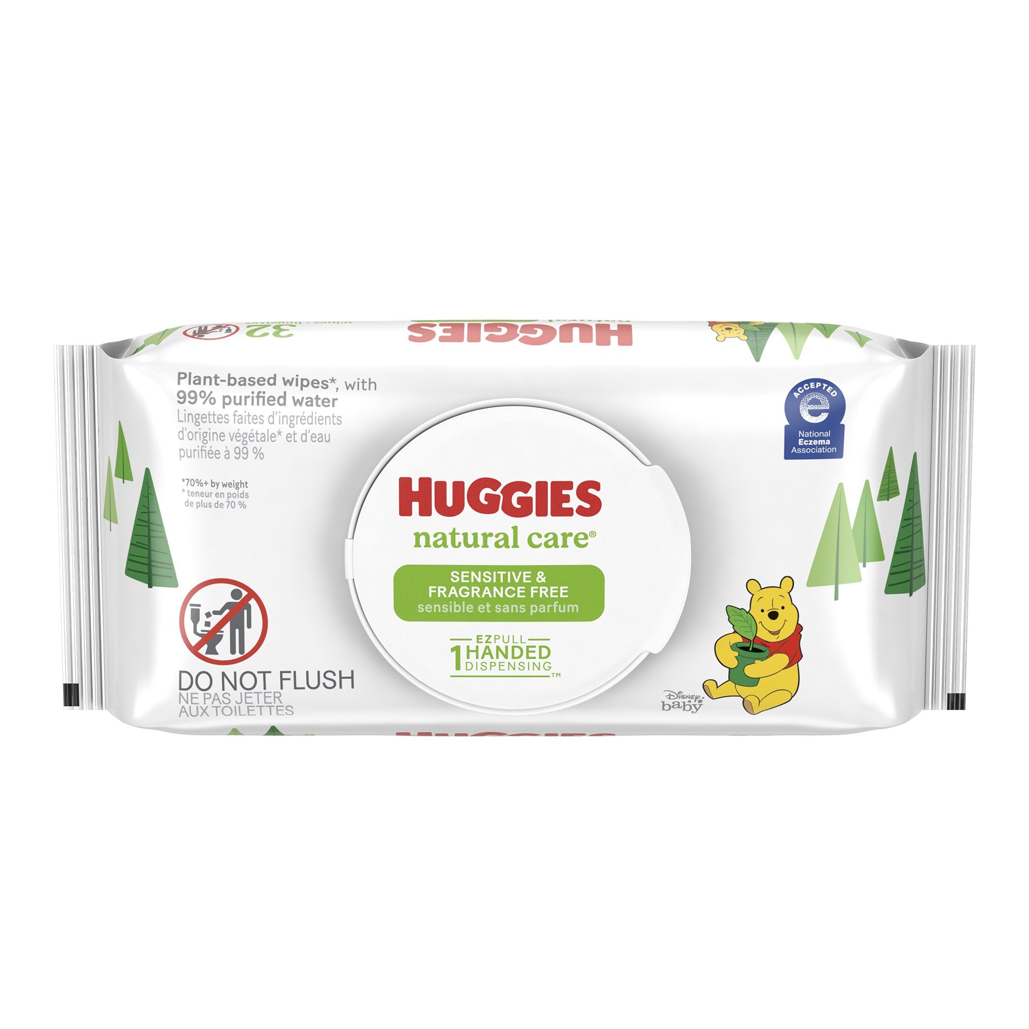 Kimberly Clark - Baby Wipe Huggies® Natural Care® Soft Pack Unscented 32 Count [512/CS]