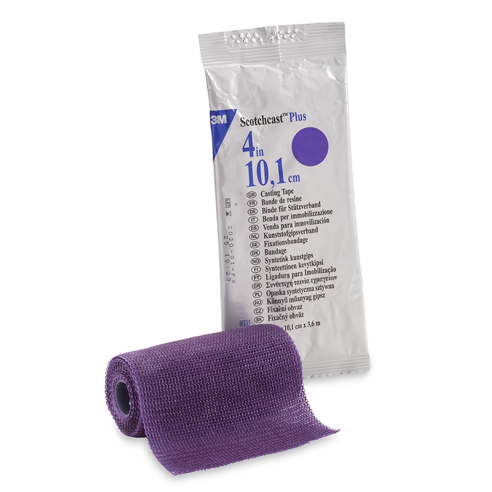 Solventum Corporation - Cast Tape 3M™ Scotchcast™ Plus 4 Inch X 12 Foot Fiberglass / Resin Purple [10/CS]