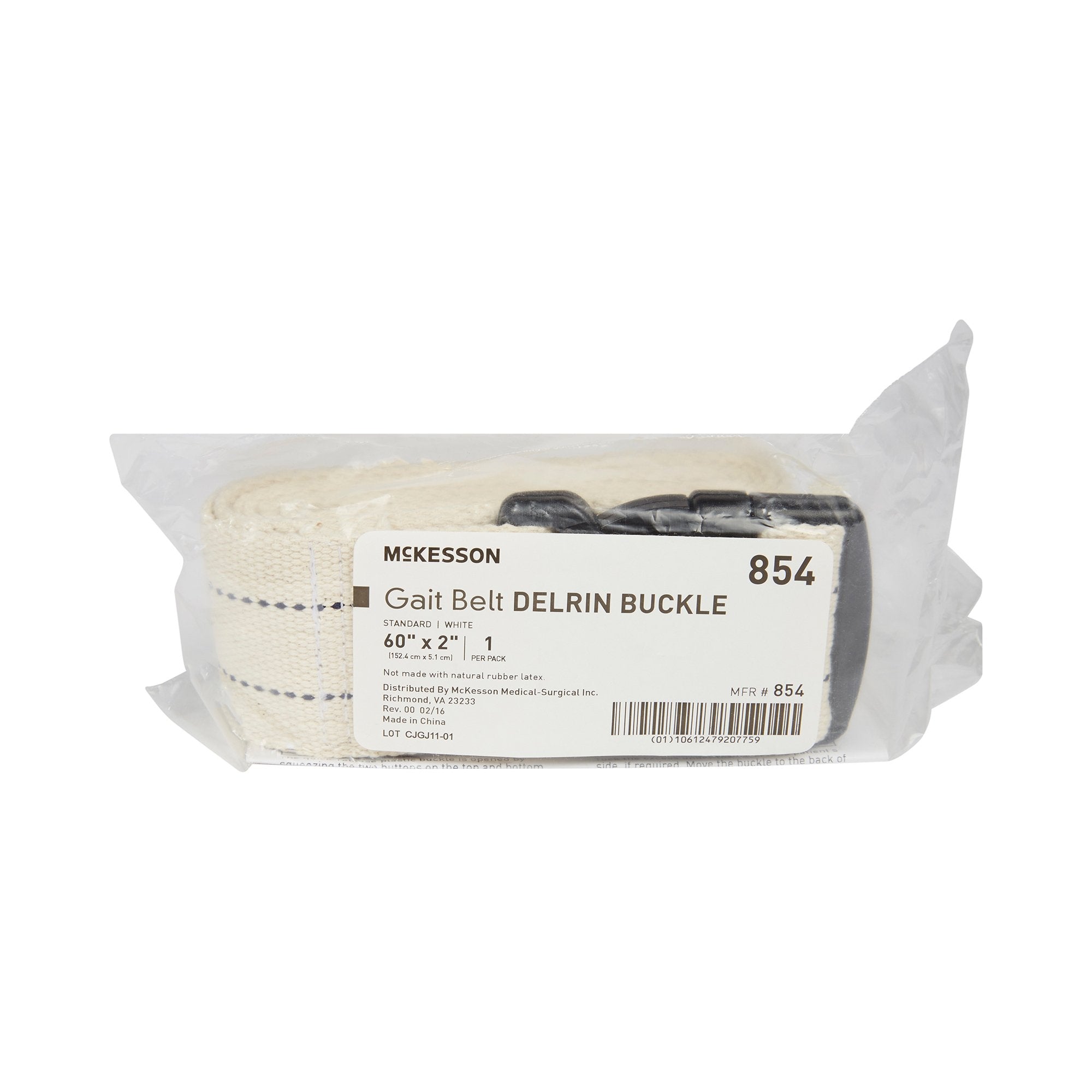 McKesson Brand - Gait Belt McKesson 60 Inch Length White [48/CS] (864734_CS)