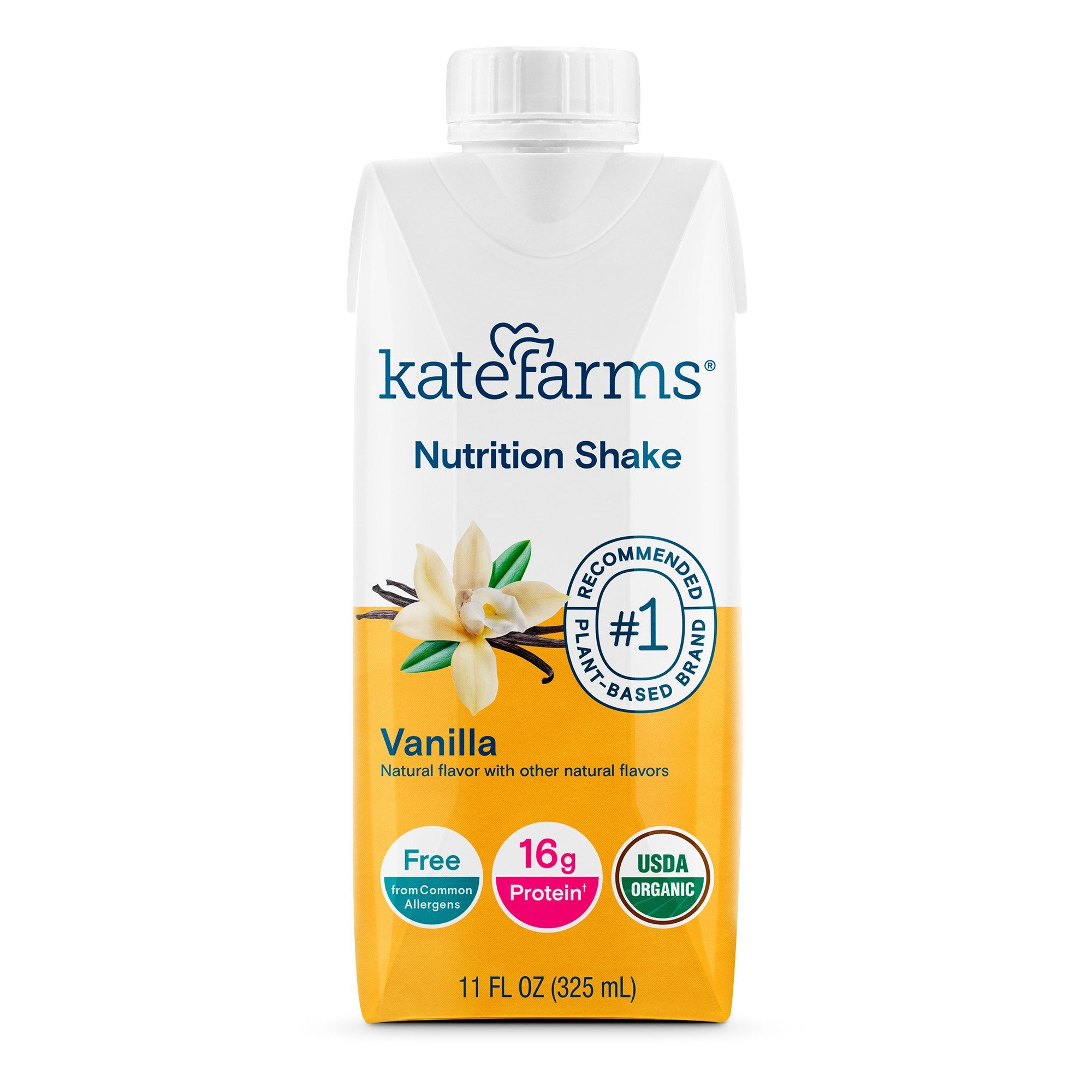 Kate Farms - Oral Supplement Kate Farms Nutrition Shake Vanilla Flavor Liquid 11 oz. Carton [12/CS]