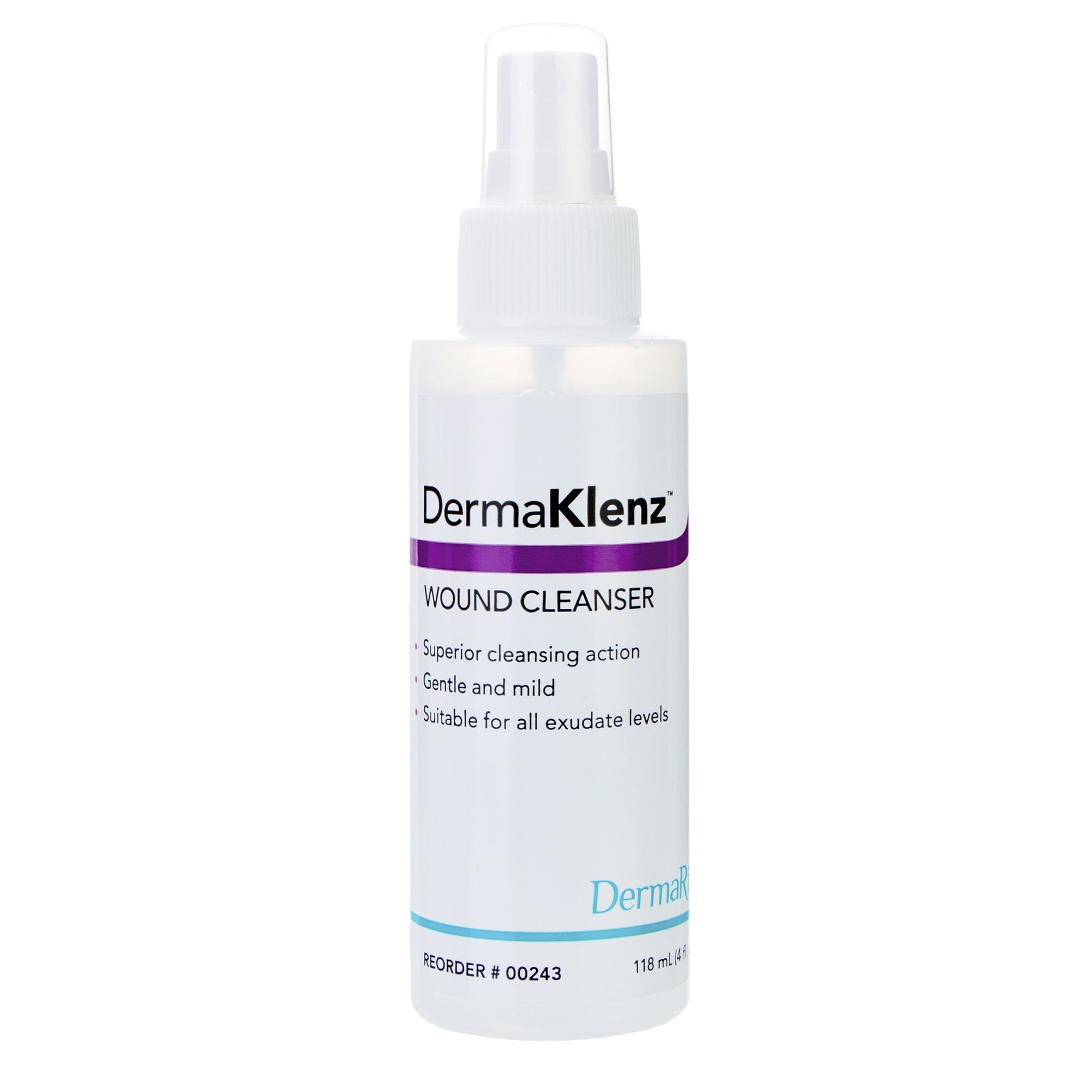 DermaRite Industries - Wound Cleanser DermaKlenz® 4 oz. Pump Bottle NonSterile [12/CS]