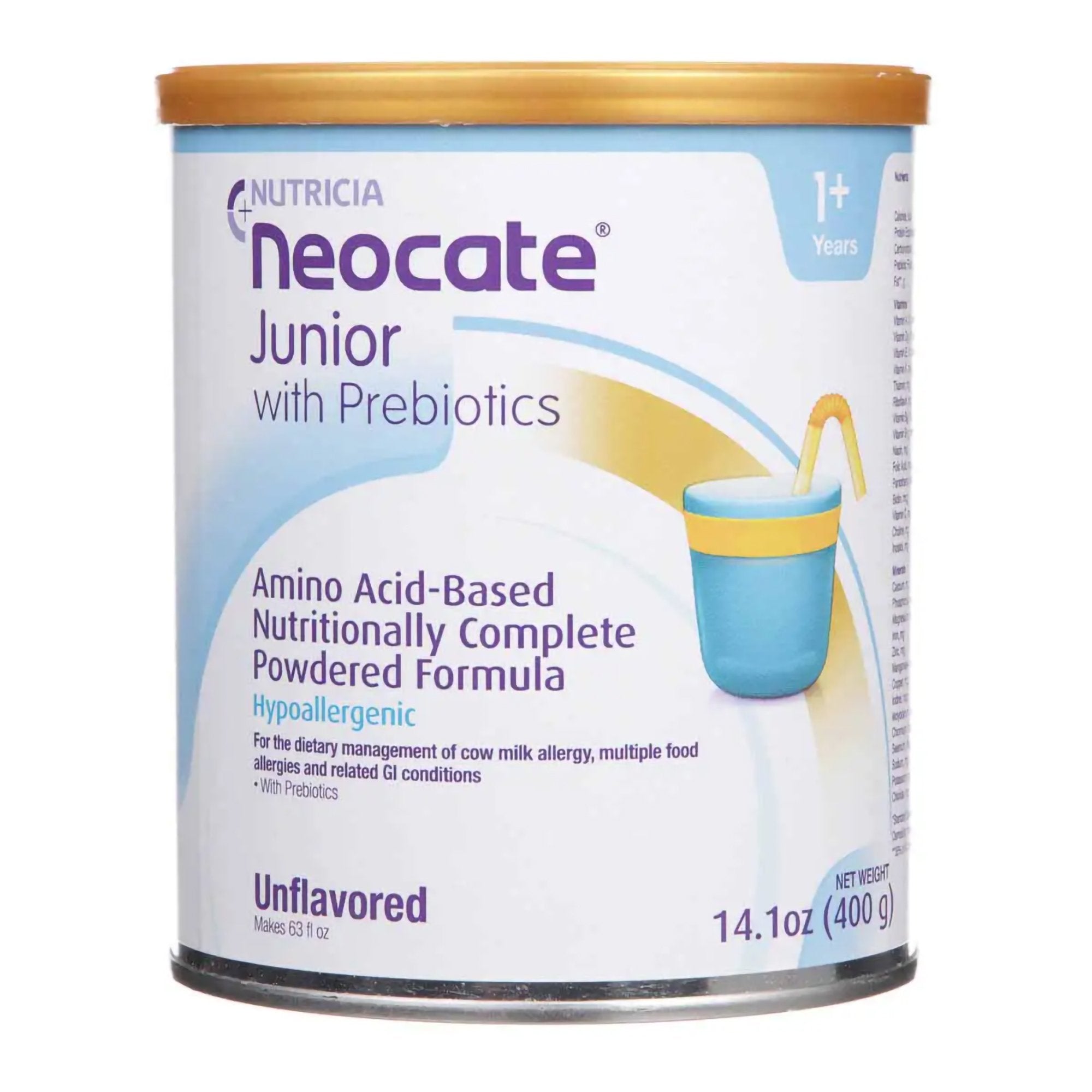 Nutricia North America - Pediatric Oral Supplement Neocate® Junior Unflavored 14.1 oz. Can Powder Amino Acid Food Allergies [4/CS] (725460_CS)