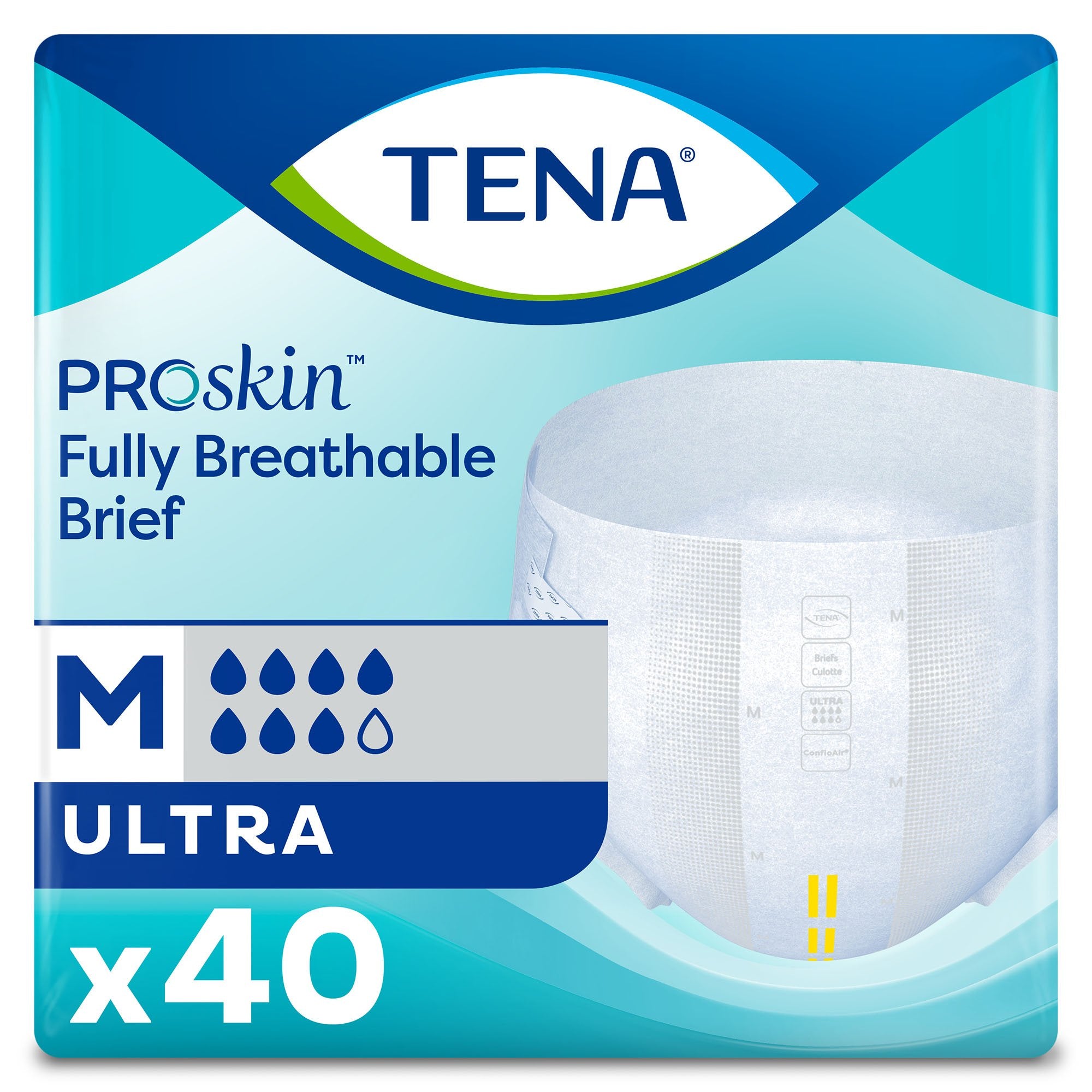 Essity HMS North America Inc - Unisex Adult Incontinence Brief TENA ProSkin™ Ultra Medium Disposable Heavy Absorbency [80/CS]