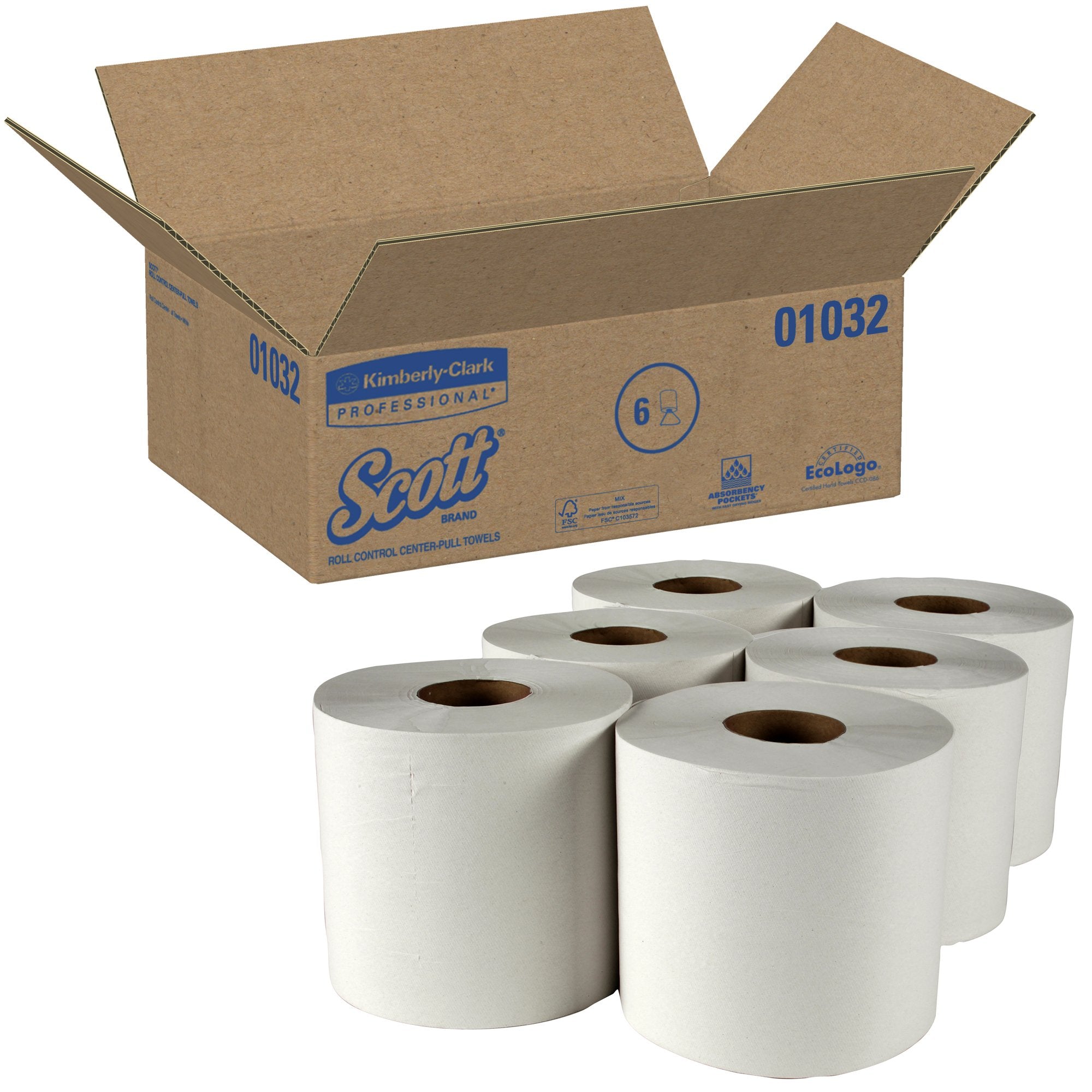 Kimberly Clark - Paper Towel Scott® Essential Perforated Center Pull Roll 8 X 12 Inch [6/CS]