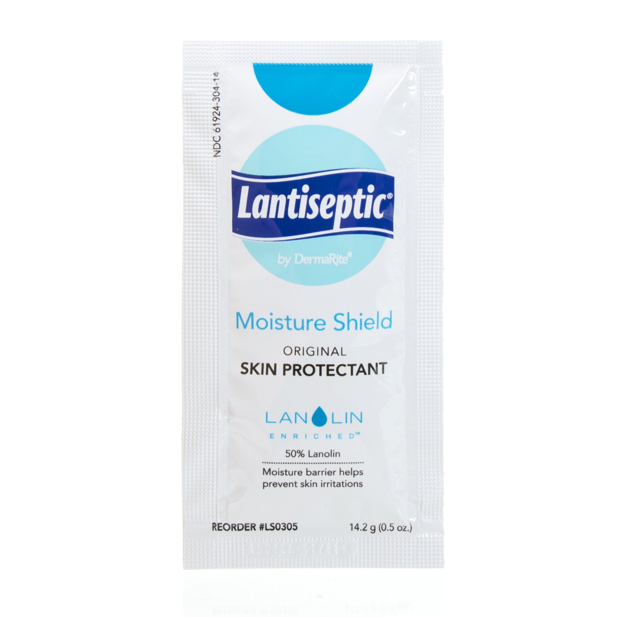 DermaRite Industries - Skin Protectant Lantiseptic® Moisture Shield 14.2 Gram Individual Packet Lanolin Scent Ointment [144/CS]