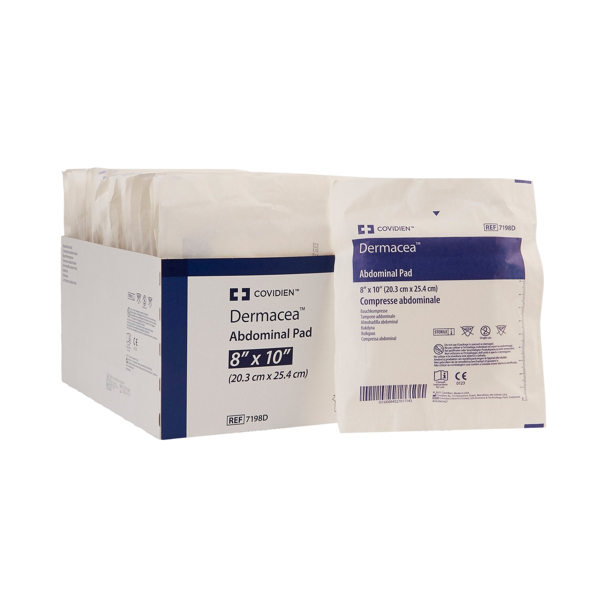 Cardinal - Abdominal Pad Dermacea™ 8 X 10 Inch Sterile 1 per Pack [216/CS]