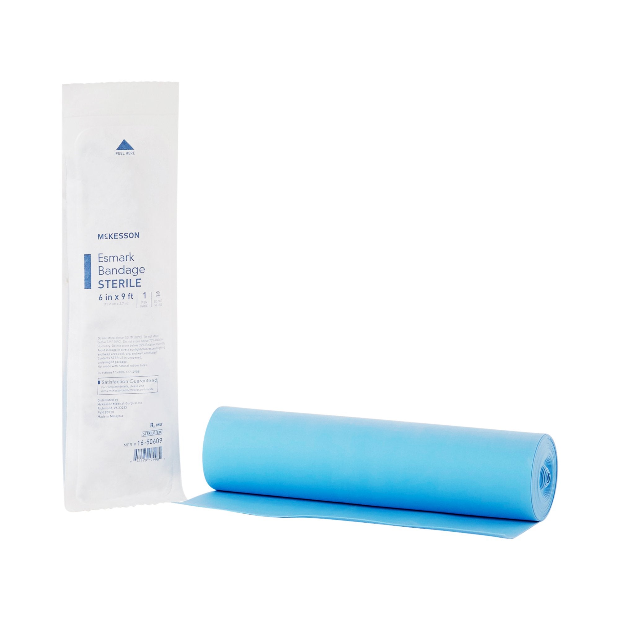 McKesson Brand - Esmark Compression Bandage McKesson 6 Inch X 3 Yard No Closure Blue Sterile High Compression [20/CS]