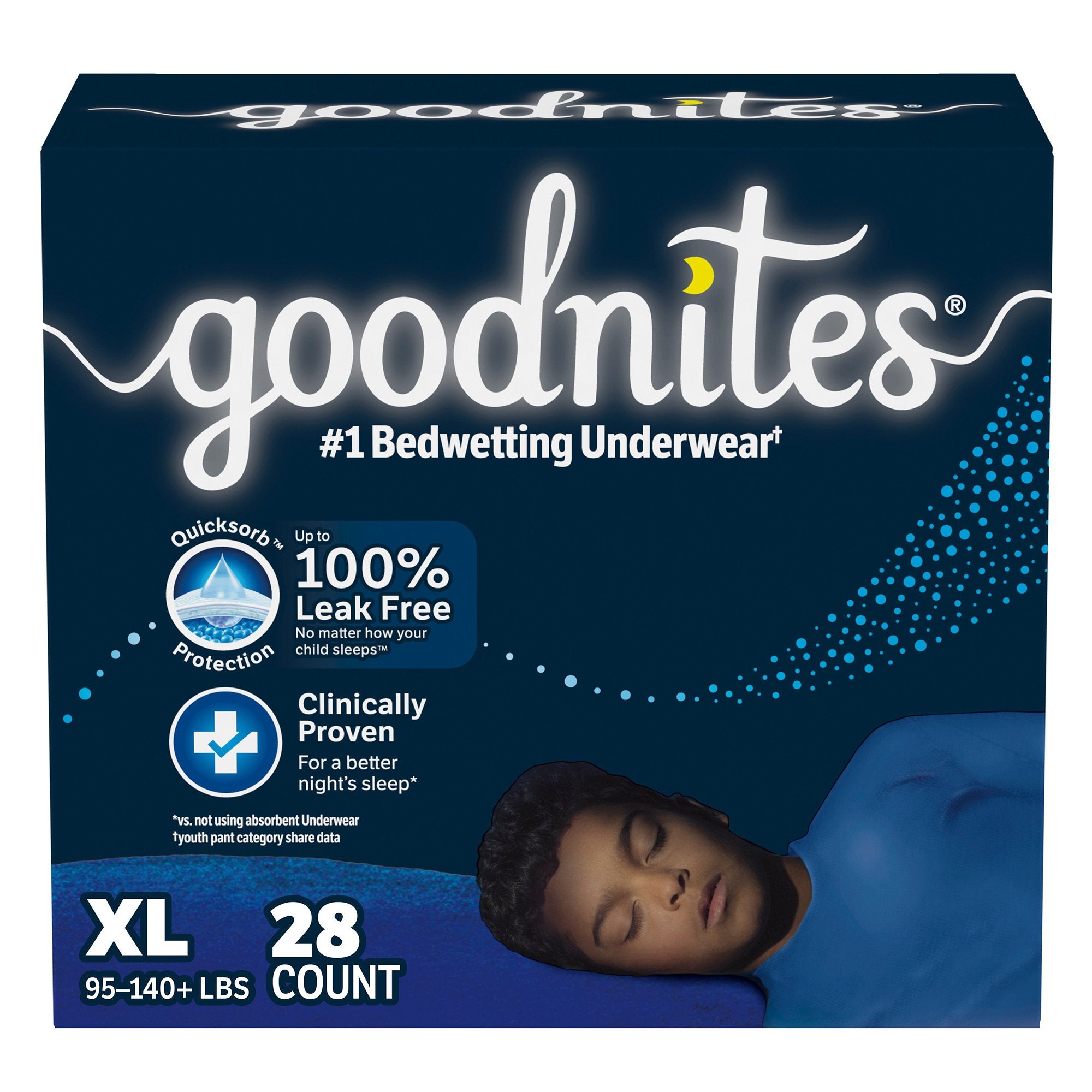 Kimberly Clark - Male Youth Absorbent Underwear GoodNites® Pull On with Tear Away Seams X-Large Disposable Heavy Absorbency [28/CS]