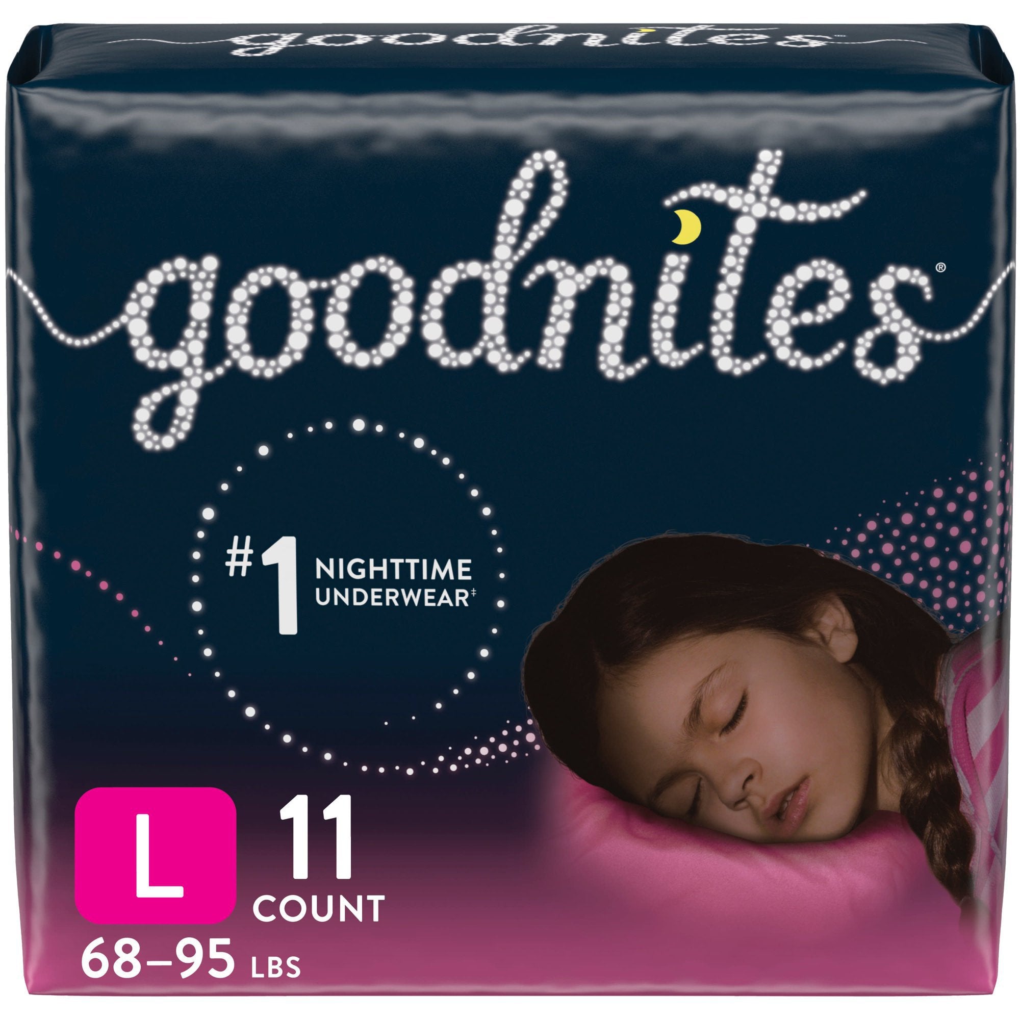 Kimberly Clark - Female Youth Absorbent Underwear GoodNites® Pull On with Tear Away Seams Large Disposable Heavy Absorbency [44/CS]