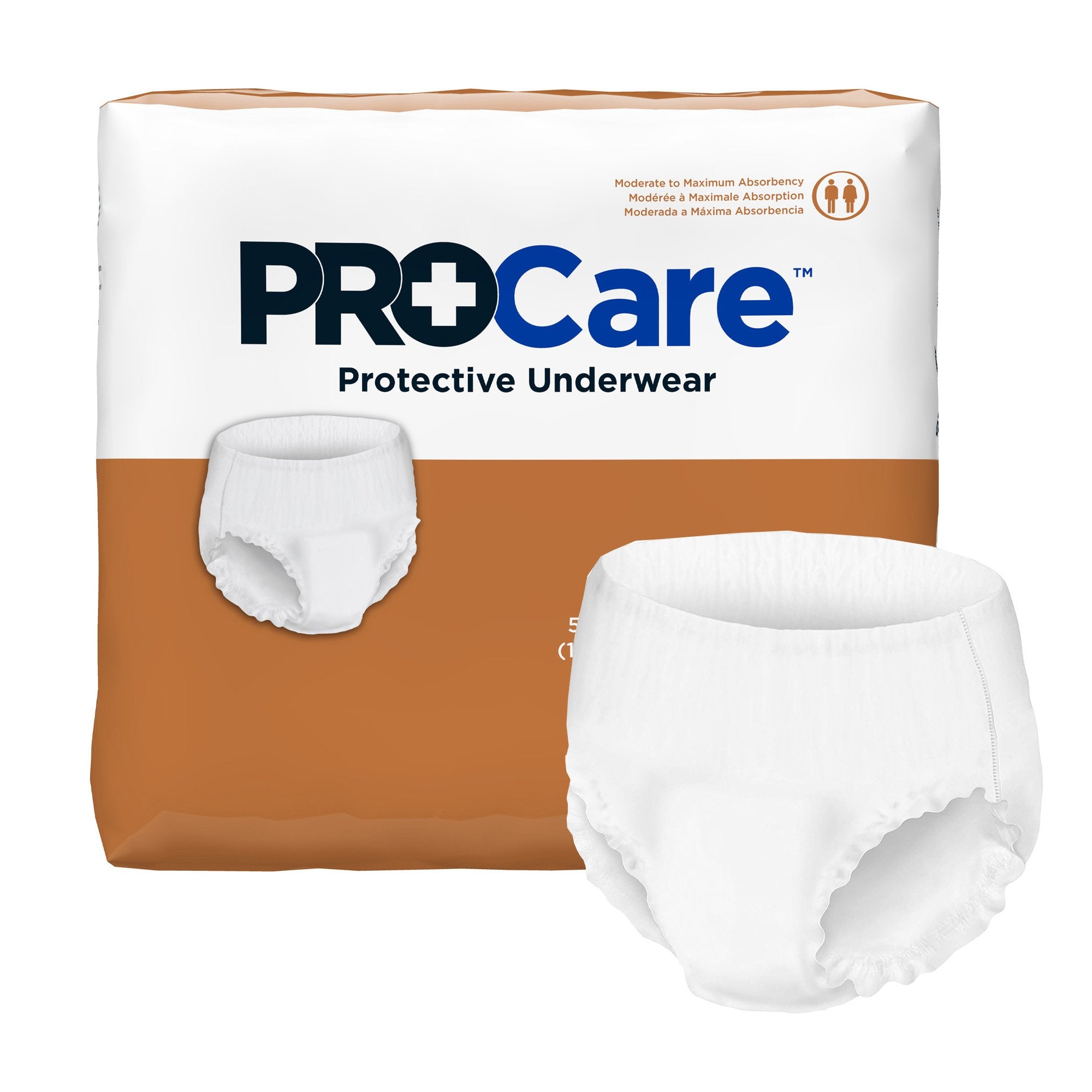 First Quality - Unisex Adult Absorbent Underwear ProCare™ Pull On with Tear Away Seams X-Large Disposable Moderate Absorbency [56/CS]