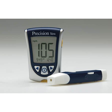 Abbott - Blood Glucose and Ketone Meter Precision Xtra® 5 Second Glucose, 10 Second Ketones Results Stores up to 450 Results No Coding Required [4/CS]