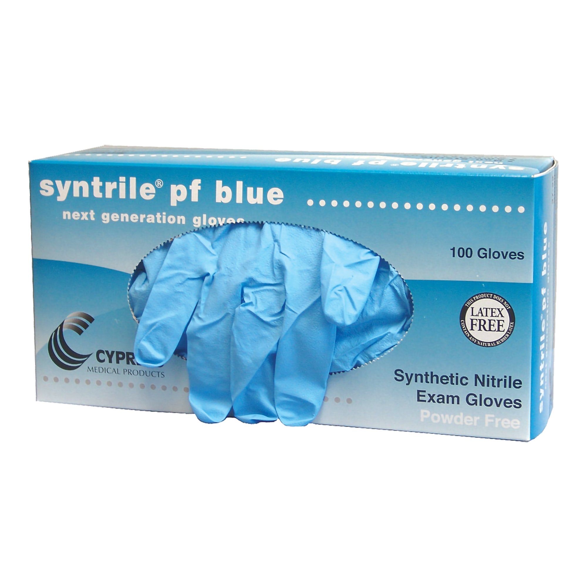 McKesson Brand - Exam Glove Syntrile® pf X-Large NonSterile Nitrile Standard Cuff Length Fully Textured Blue Not Rated [1000/CS]