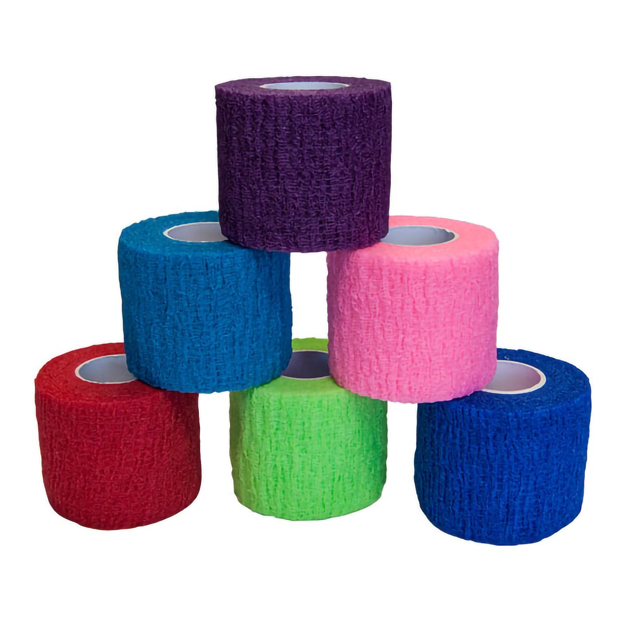 S2S Global - Cohesive Bandage PremierPro™ 2 Inch X 5 Yard Self-adherent Closure Assorted Colors NonSterile Standard Compression [36/CS]