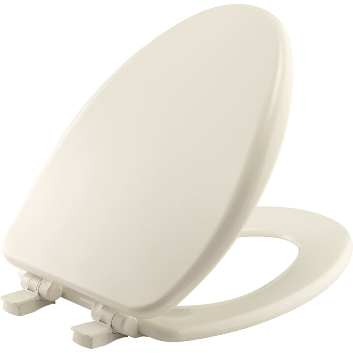 Bemis Alesio II Elongated High Density Enameled Wood Toilet Seat in Biscuit with STA-TITE® Seat Fastening System, Easy•Clean®, Whisper•Close®, Precision Seat Fit Adjustable Plastic Hinge and Super Grip Bumpers